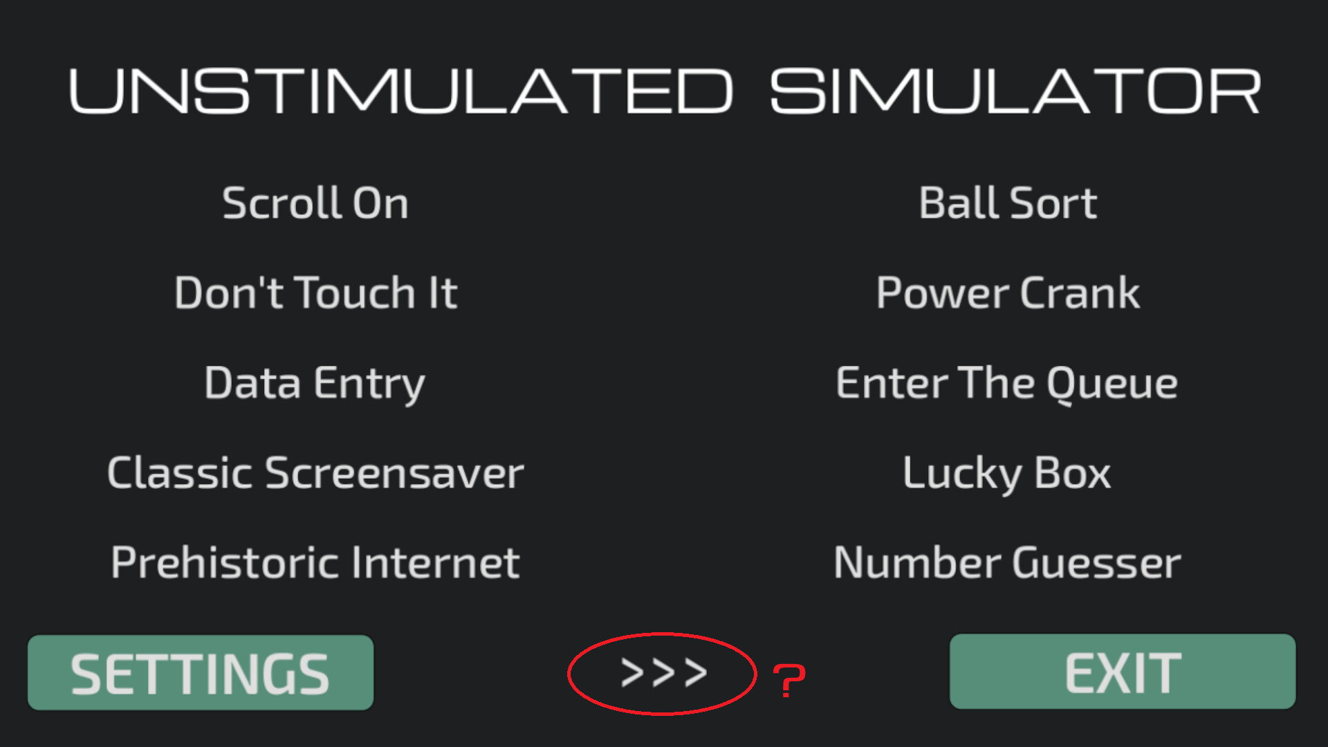 Unstimulated Simulator