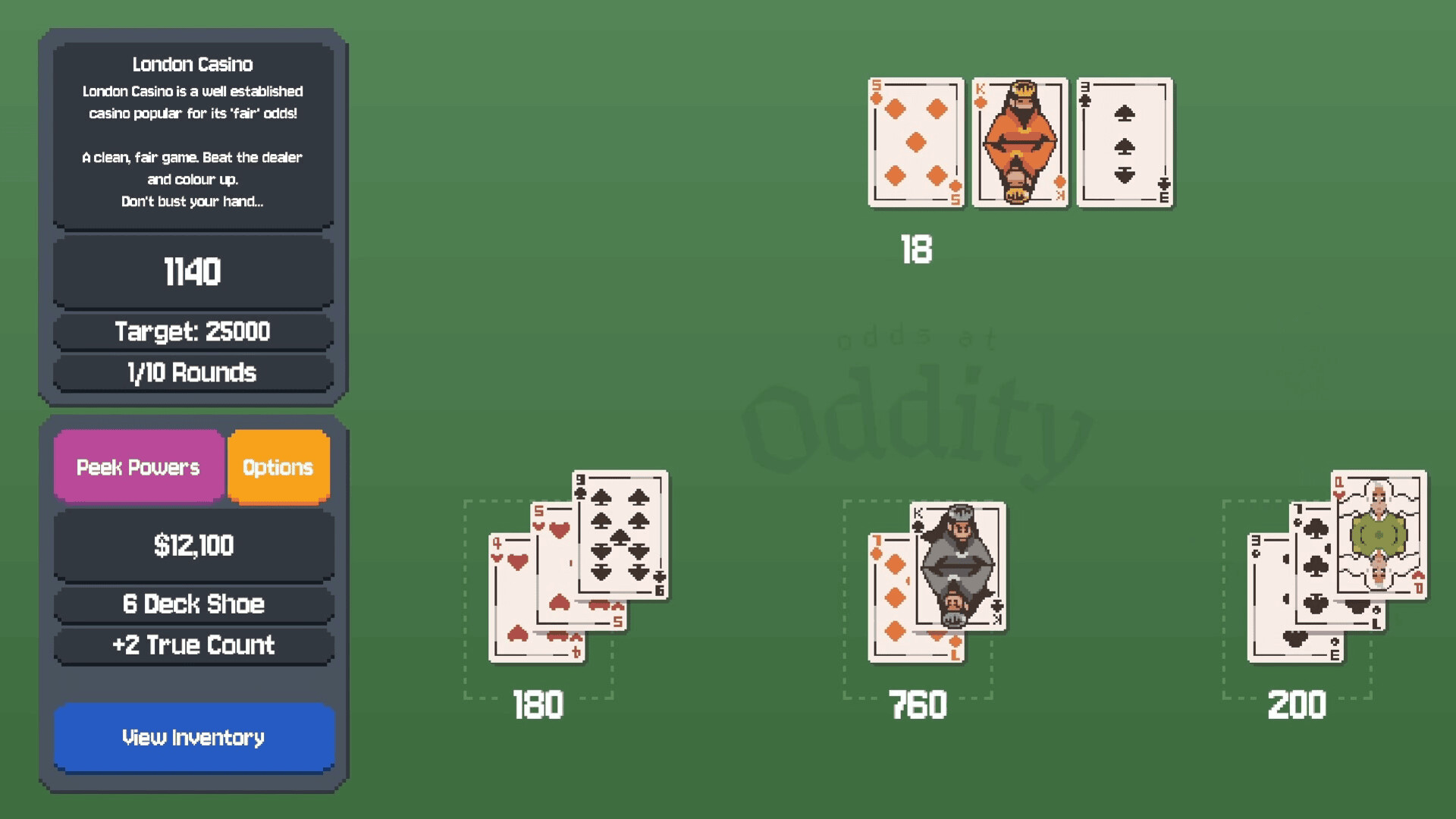 Odds at Oddity