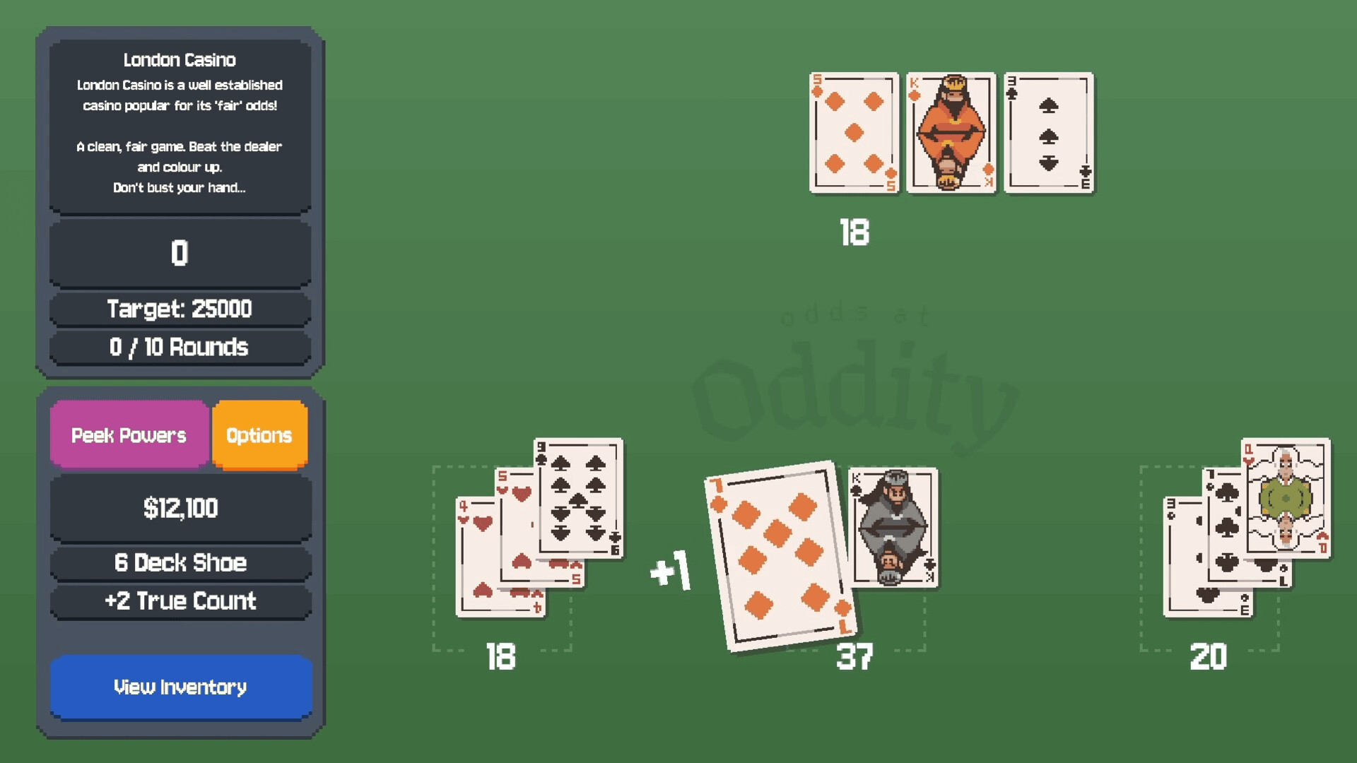 Odds at Oddity