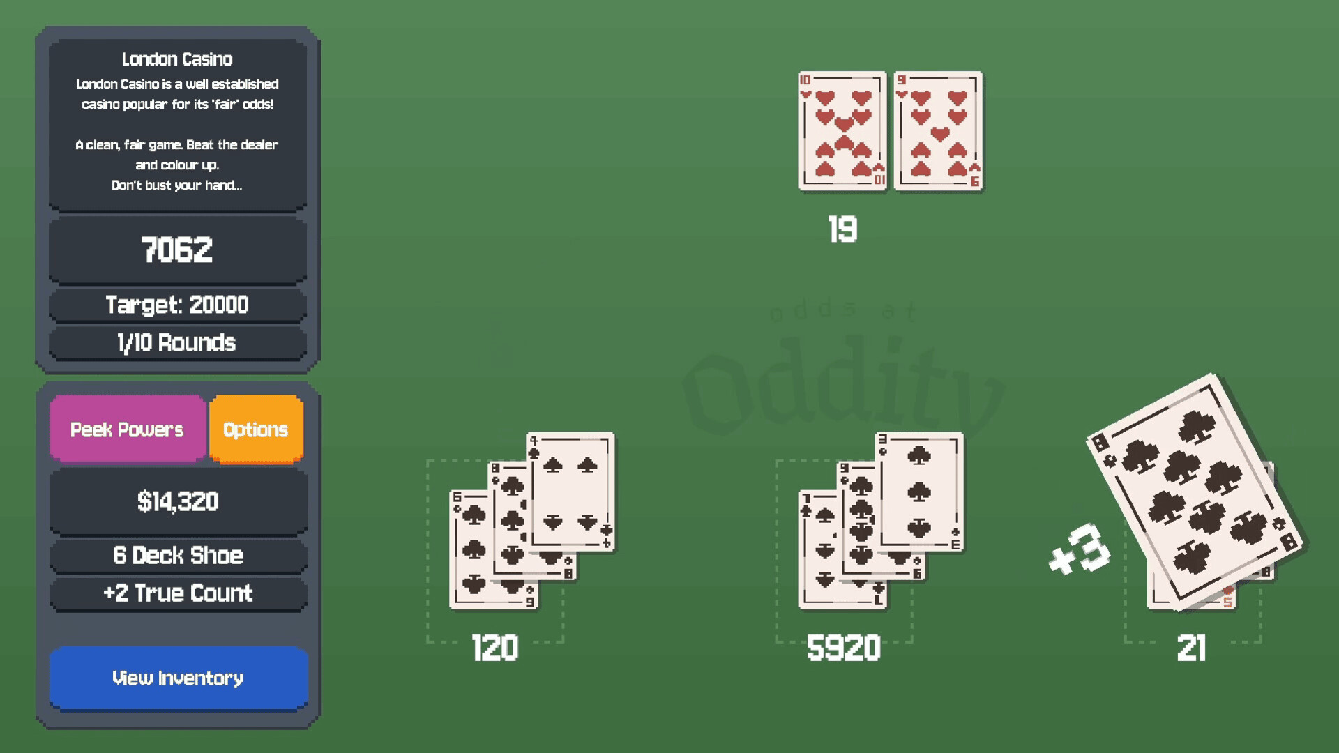 Odds at Oddity