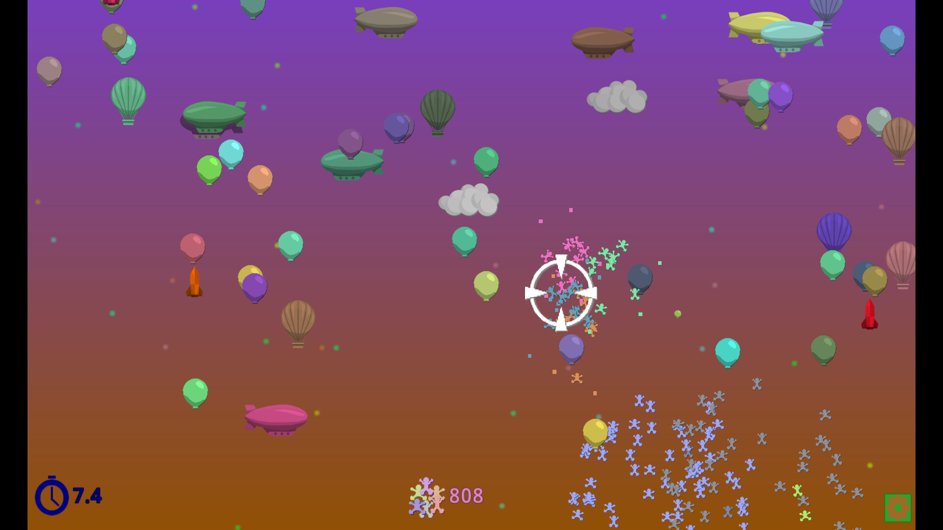 Pop Balloons and Drop People