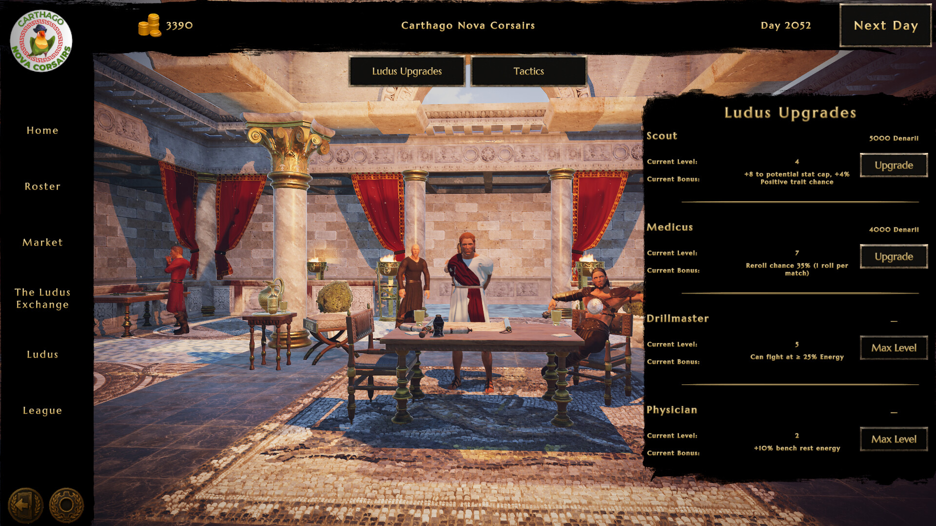 Ludus Magnatus: Gladiator Manager Simulator