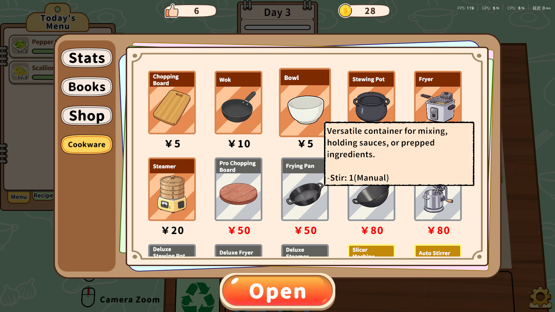 Card Sim: Chinese Restaurant