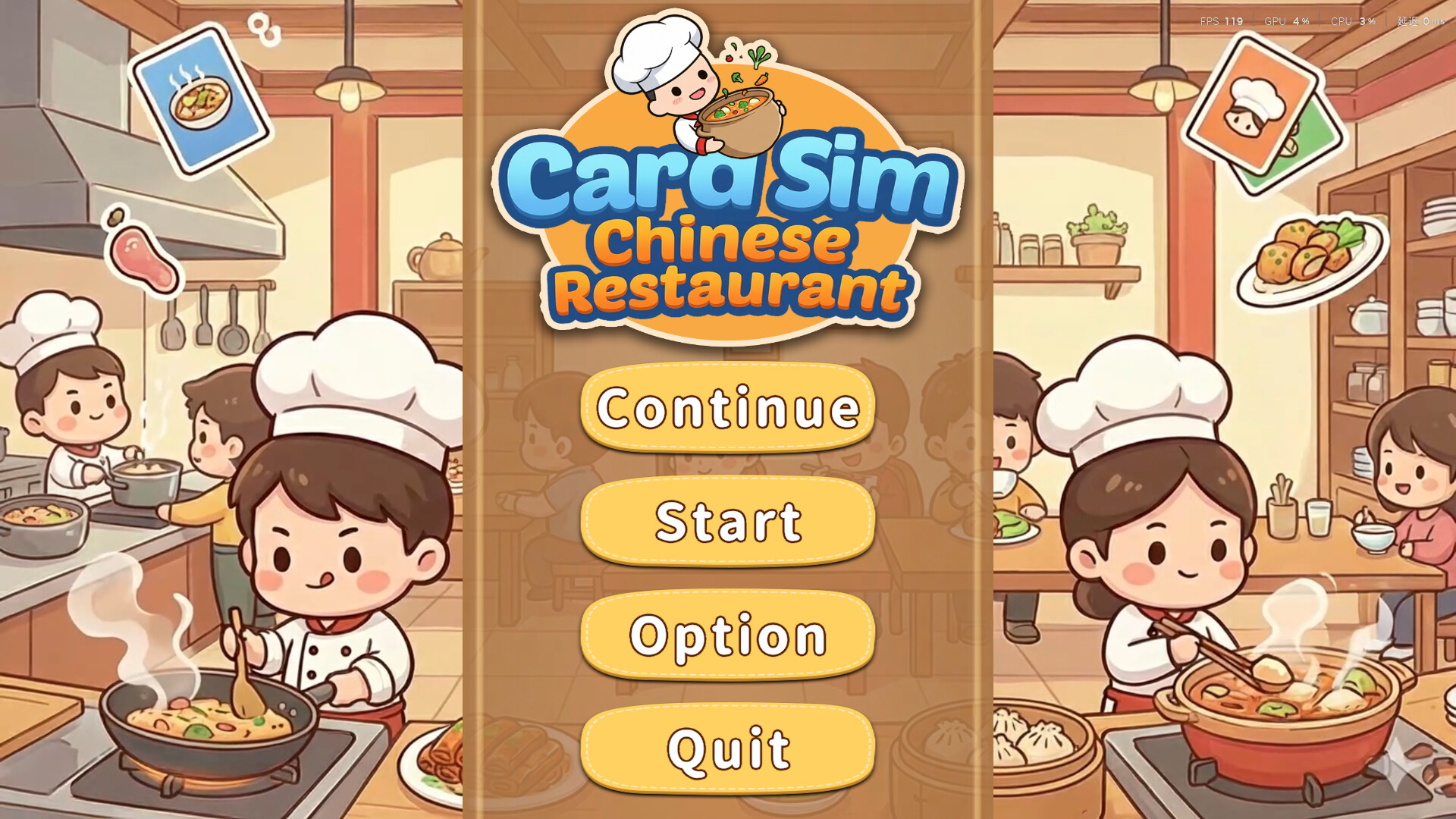 Card Sim: Chinese Restaurant