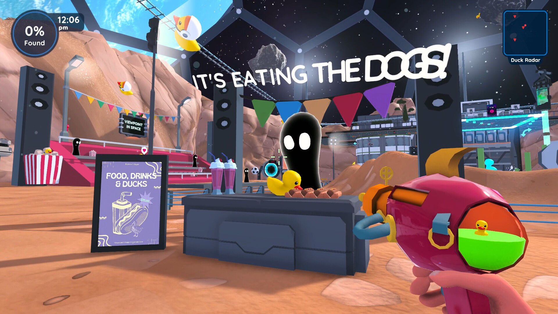 Find 100 Ducks and Blast Them…in Space!!!