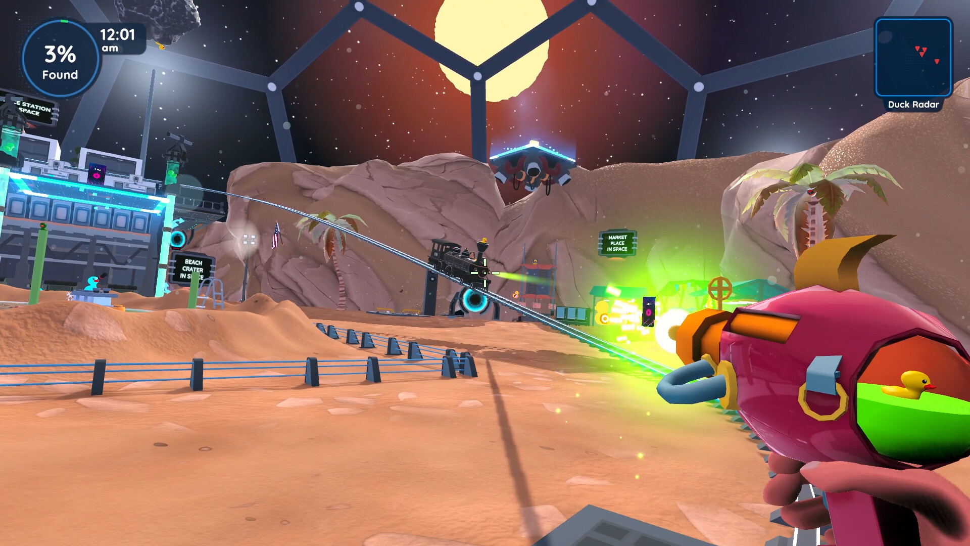 Find 100 Ducks and Blast Them…in Space!!!