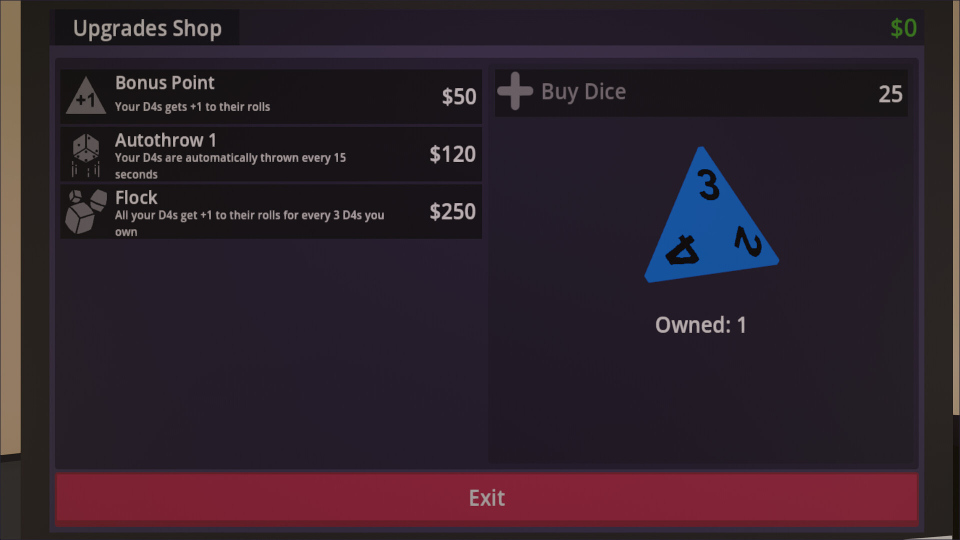 Dice Roller Incremental