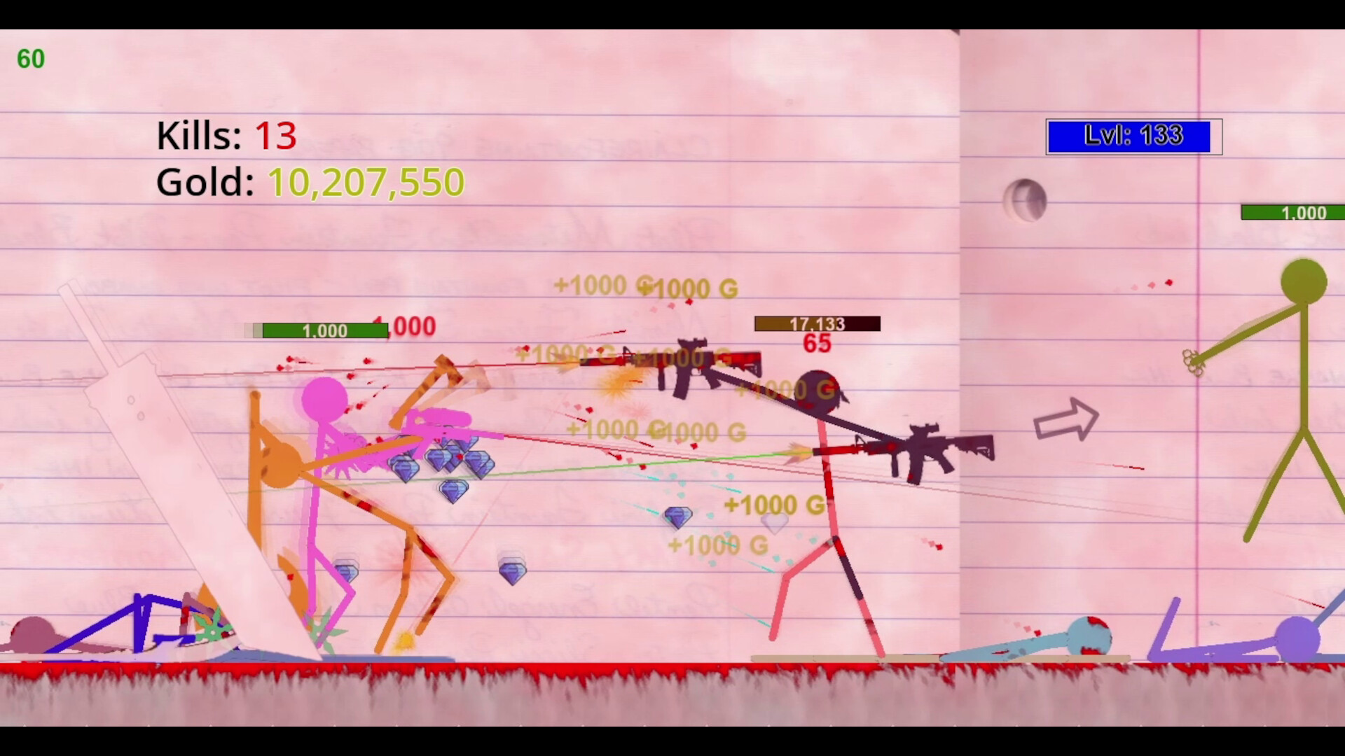 Stickman Physics Battle Arena