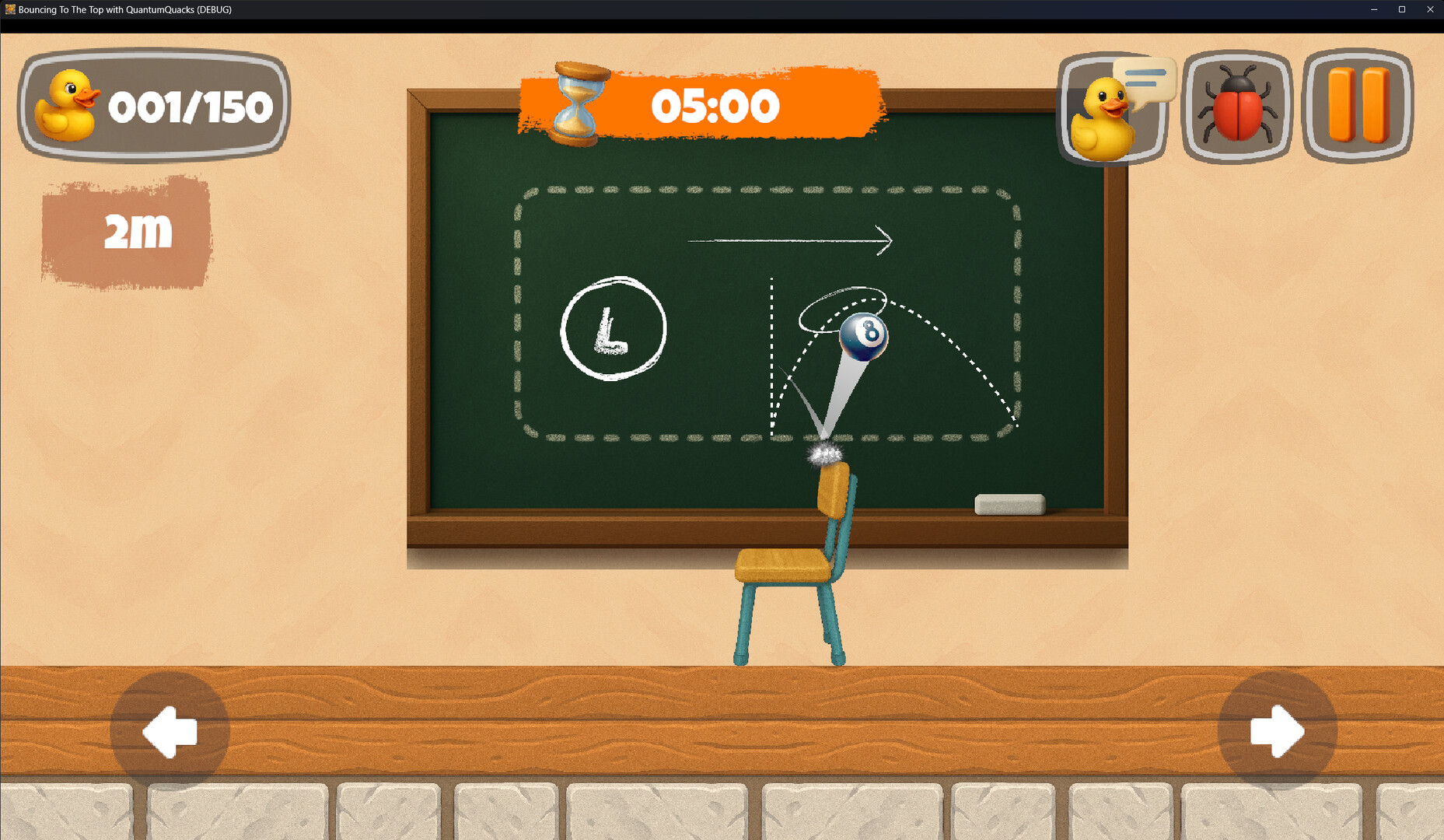 Bouncing to the Top With Quantum Quacks