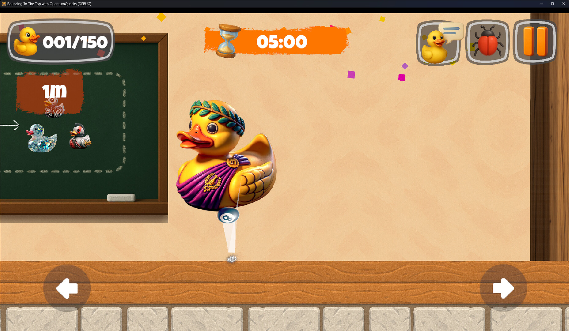 Bouncing to the Top With Quantum Quacks