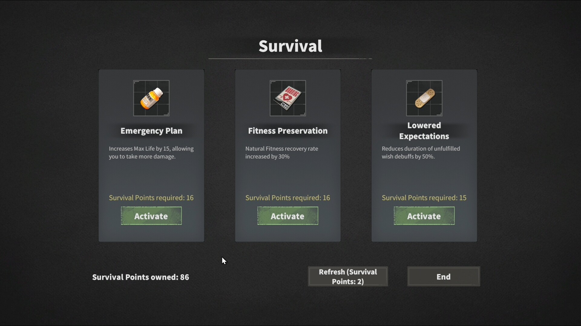 Survival Log