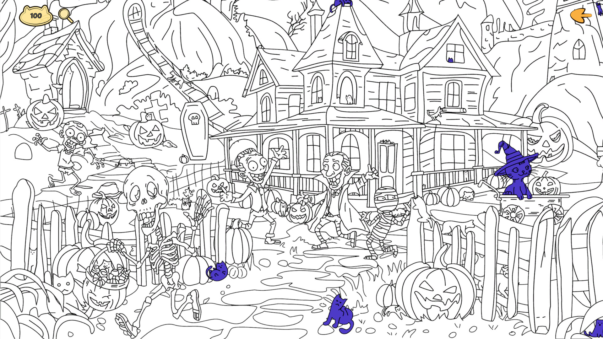 Halloween Filled With Cats