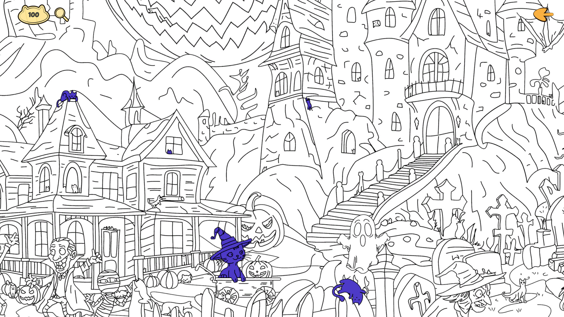 Halloween Filled With Cats