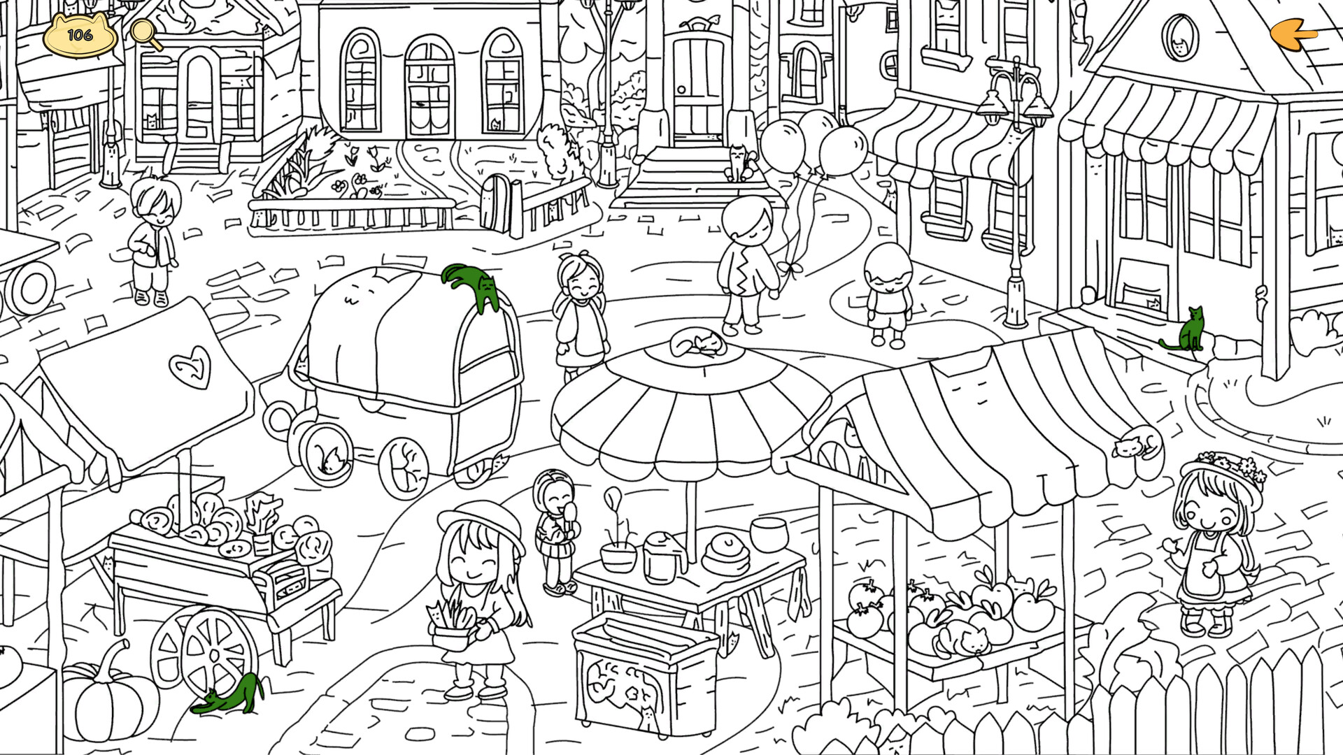 Small Town Filled With Cats