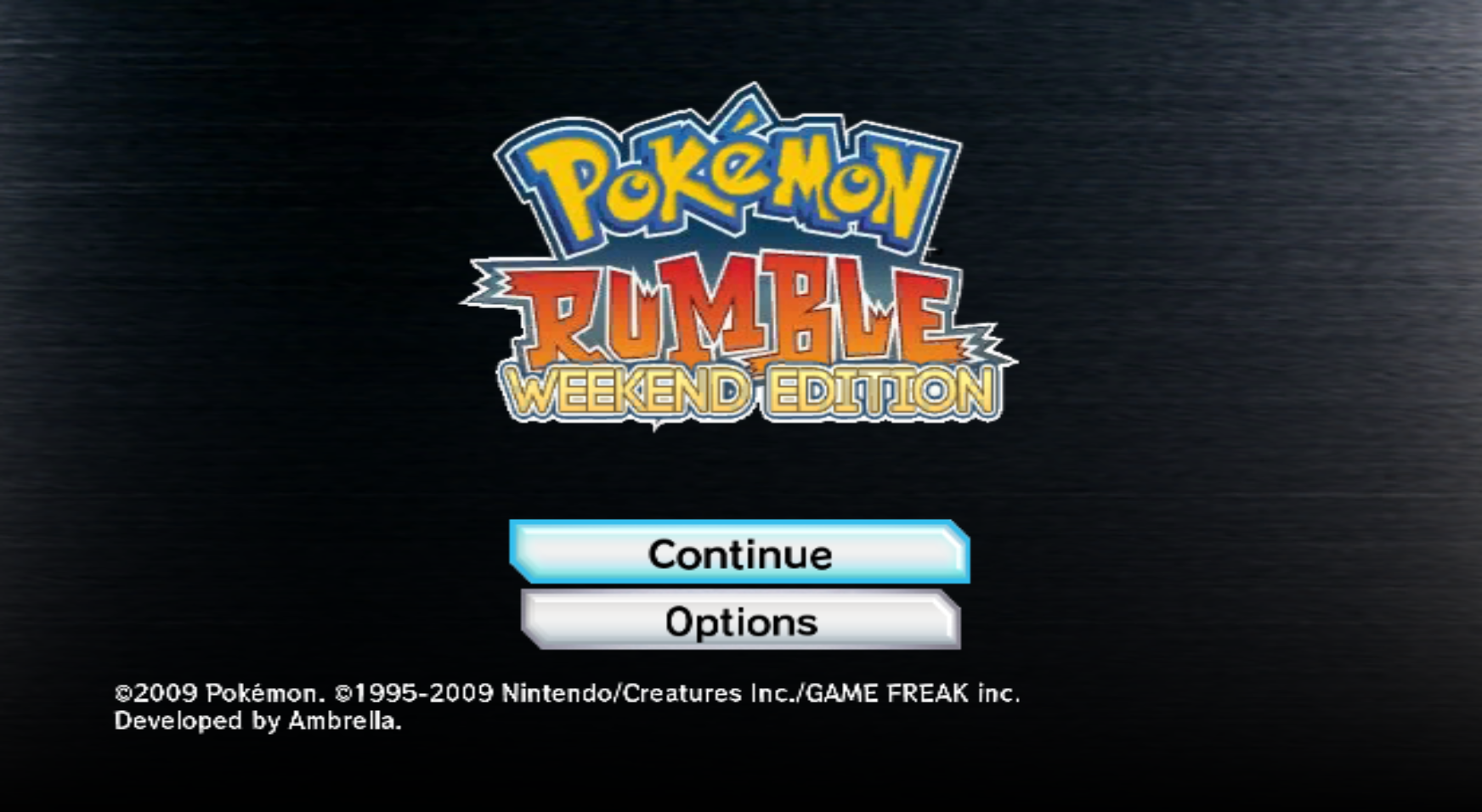 Pokémon Rumble: Weekend Edition