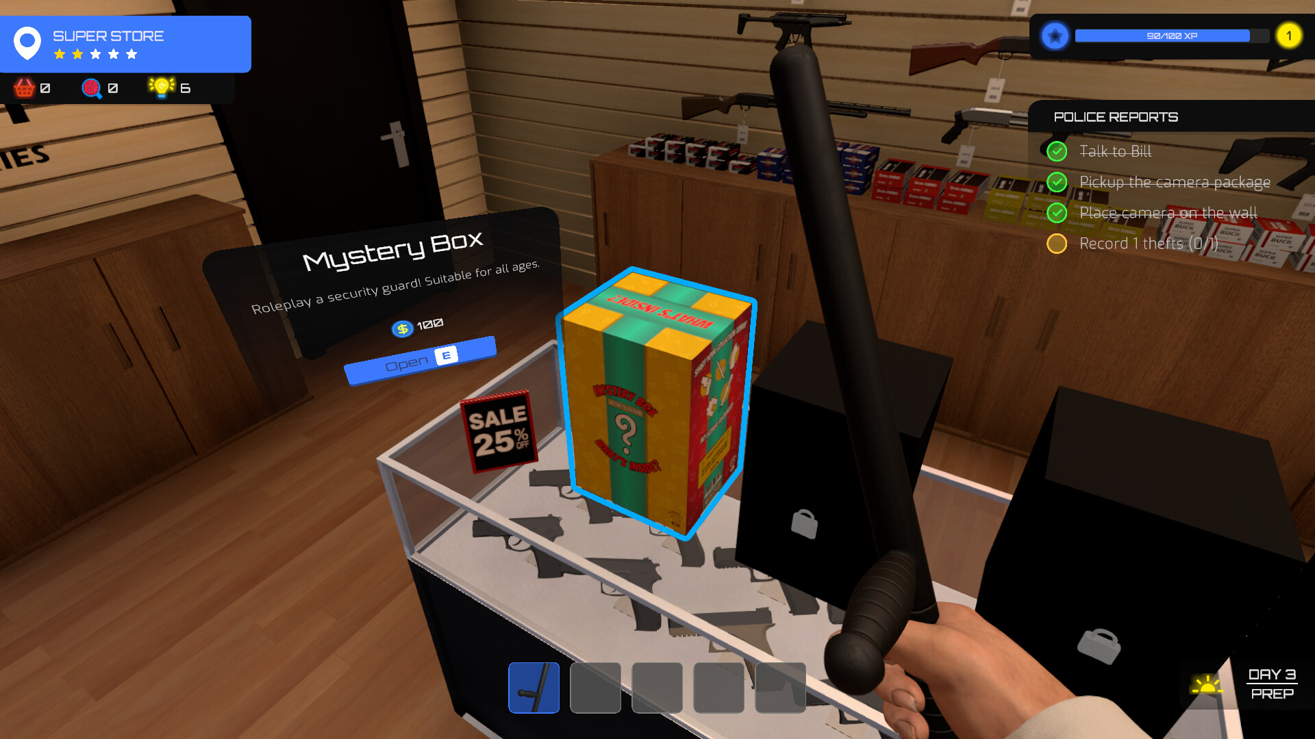 Supermarket Guard Simulator