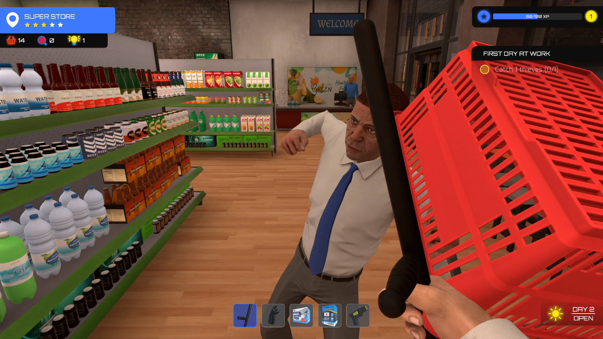 Supermarket Guard Simulator