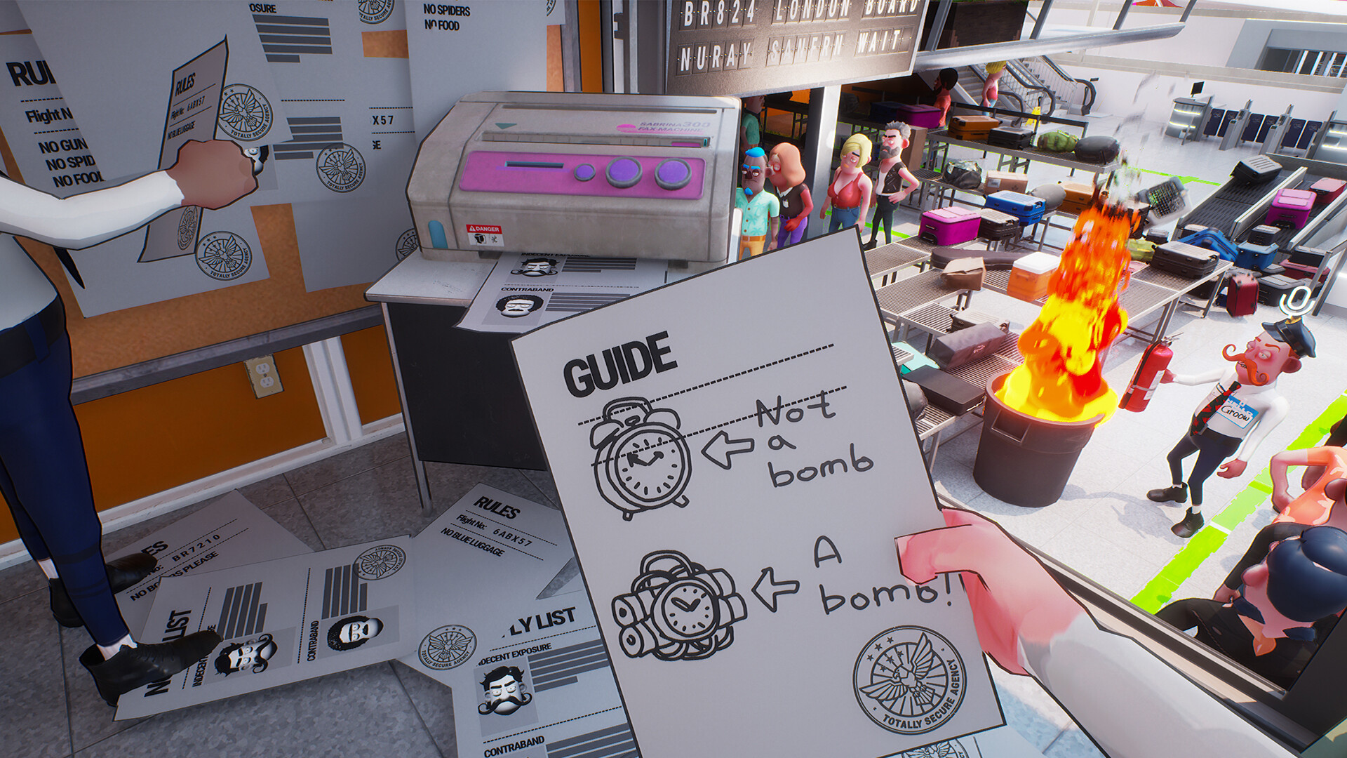 Totally Secure Airport