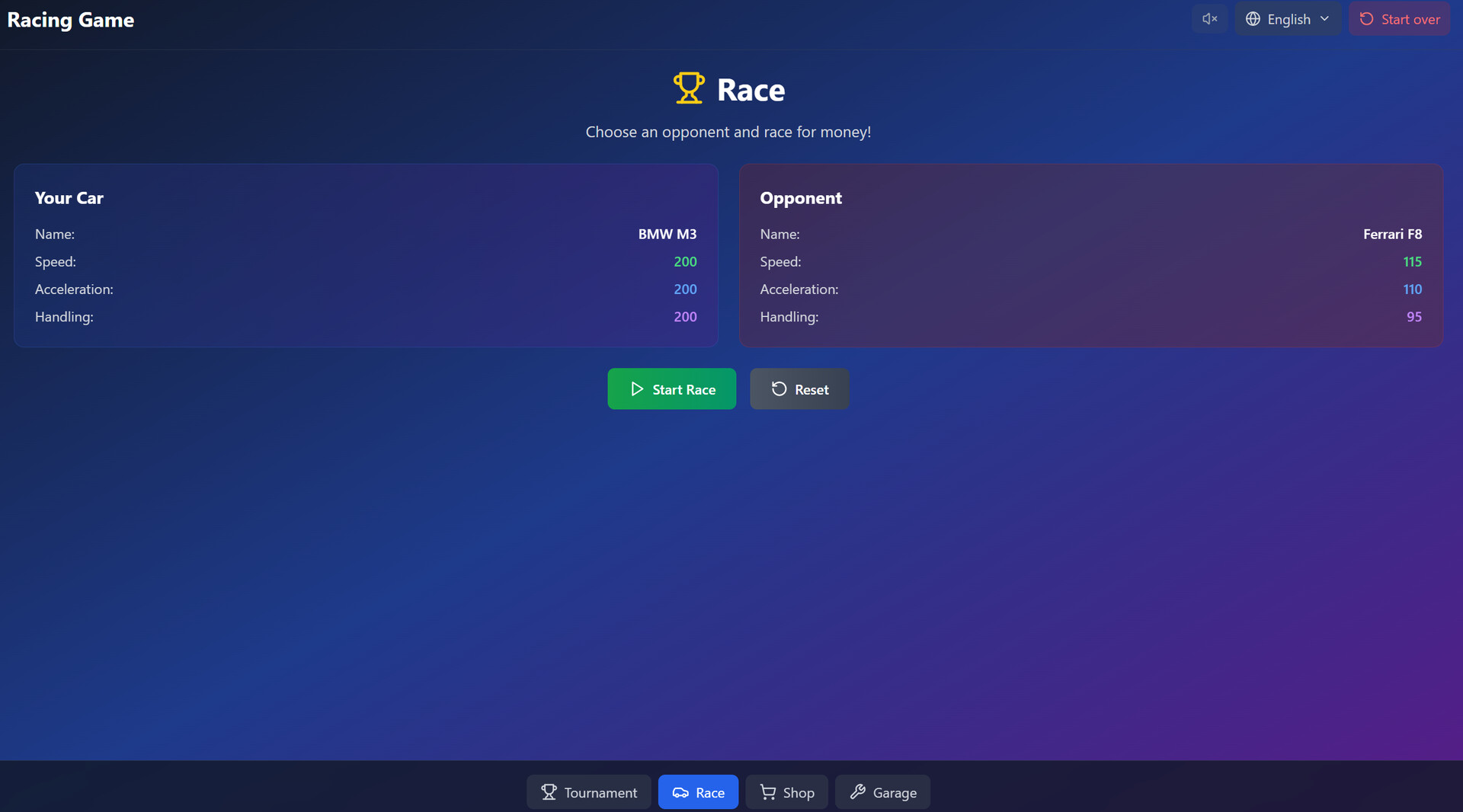 3D Race Game