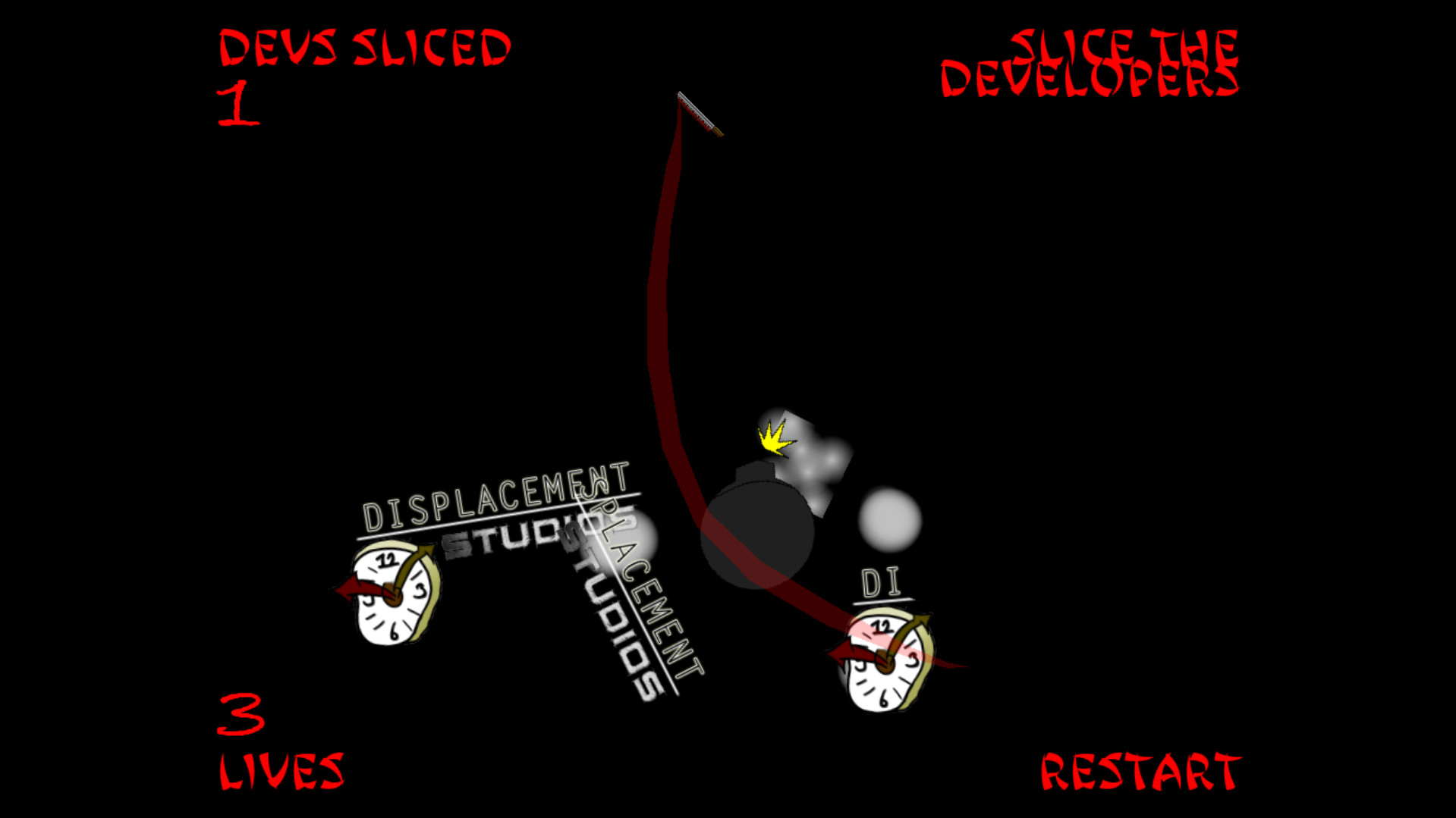 Displacement Arcade Game Box