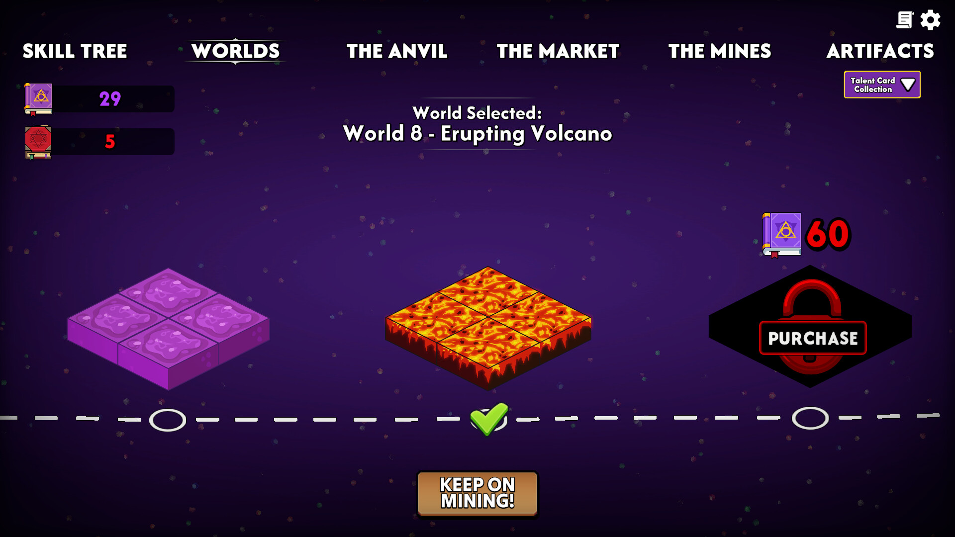 Keep on Mining!: Worlds