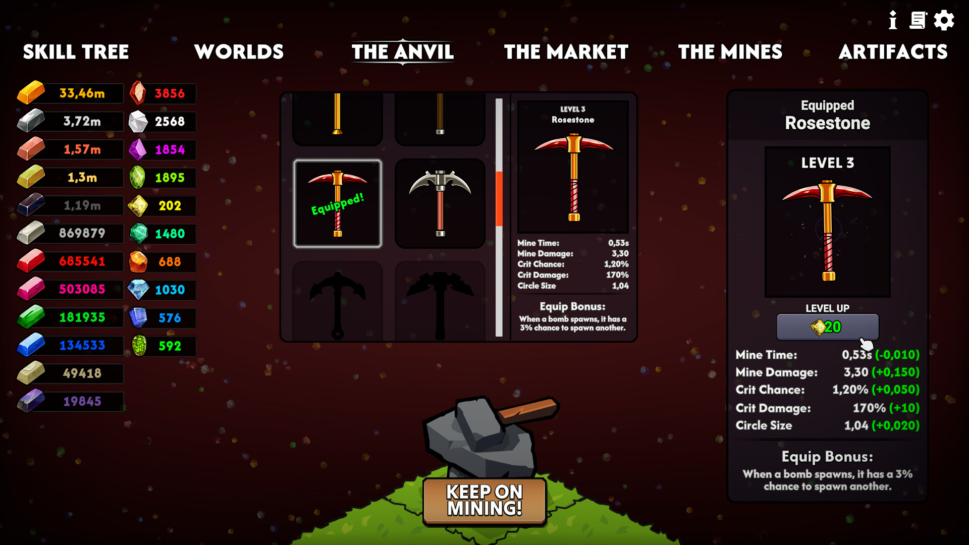 Keep on Mining!: Worlds