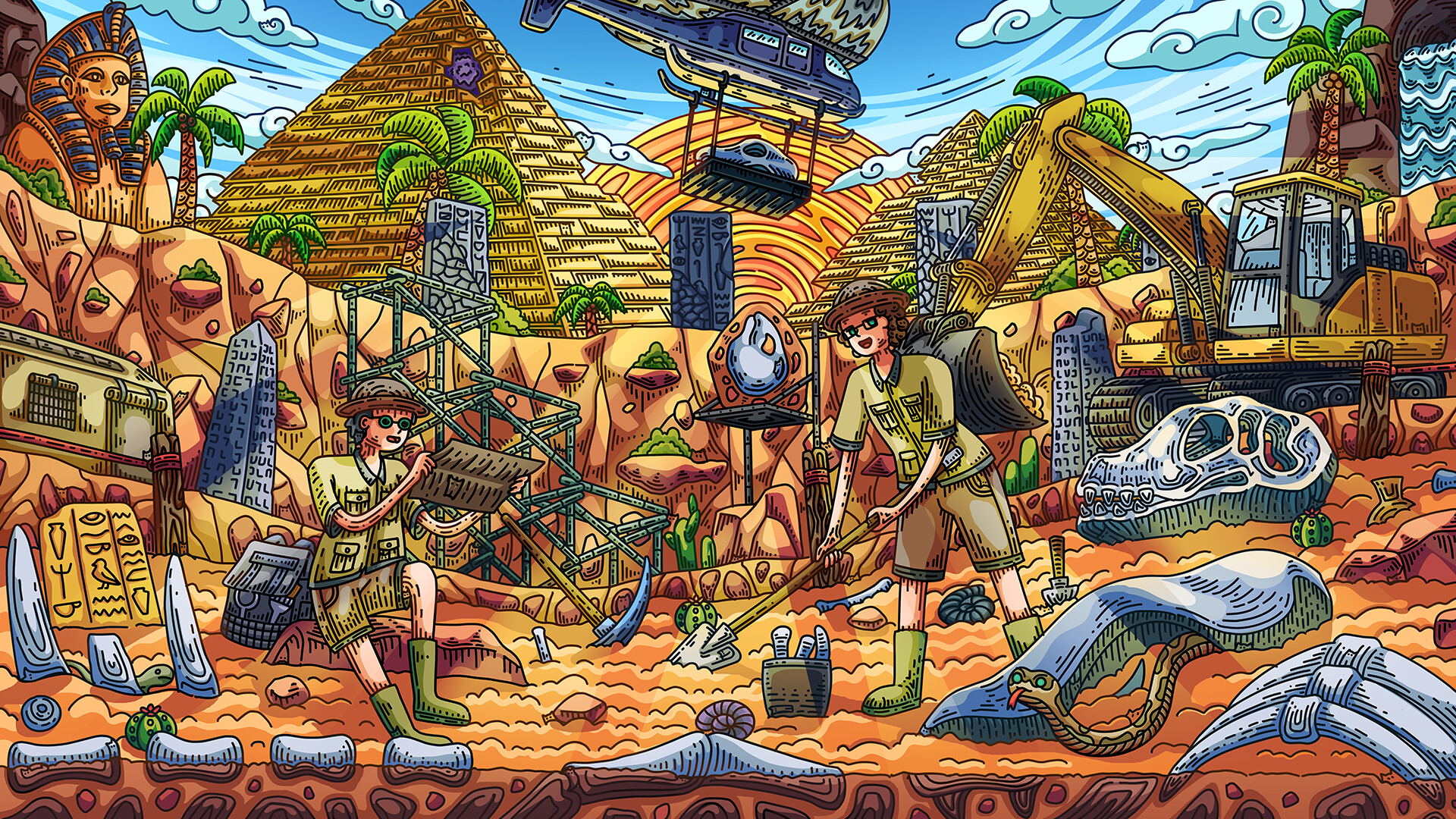 100 Archeology Cats