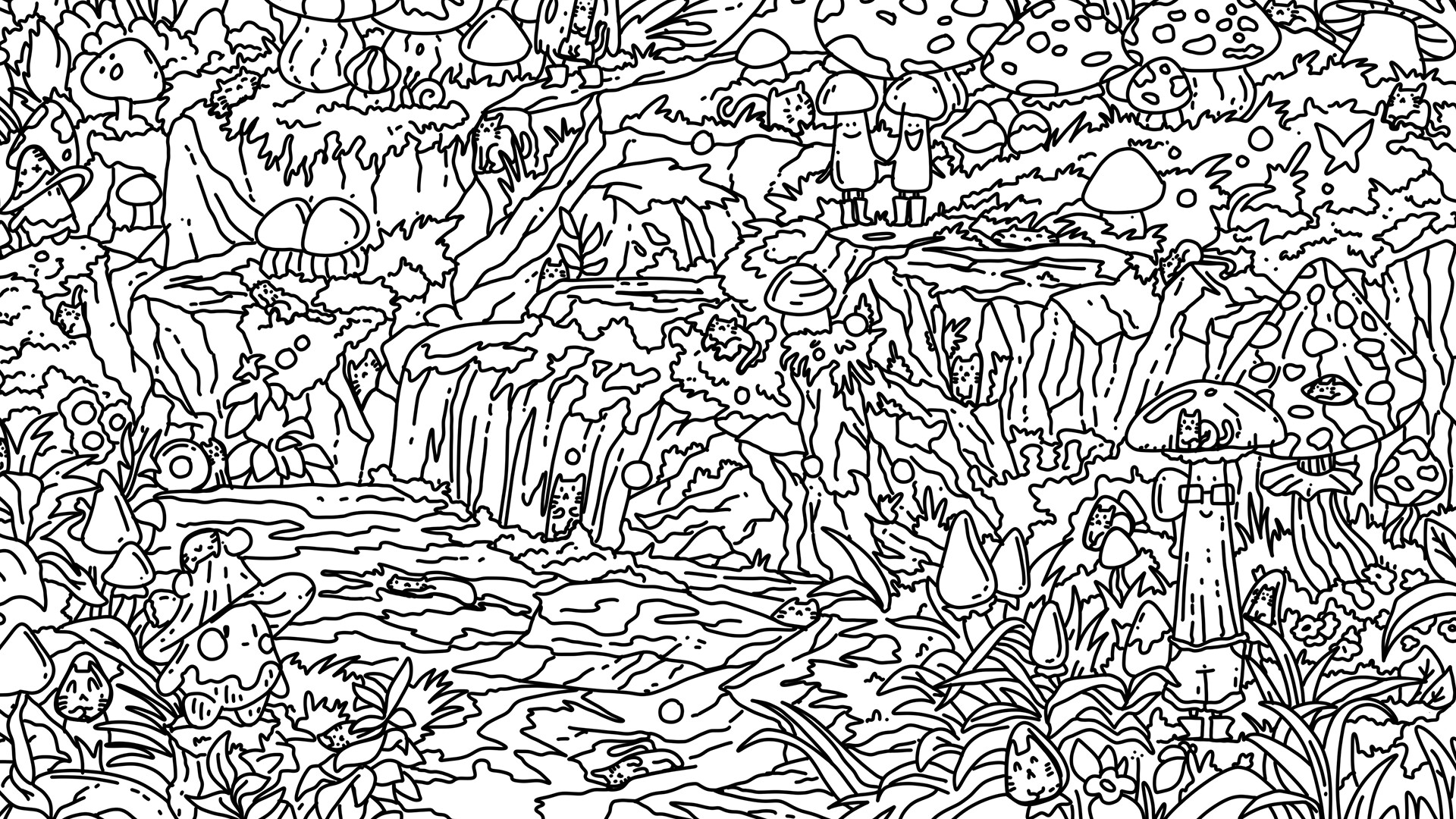 100 Mushroom Cats