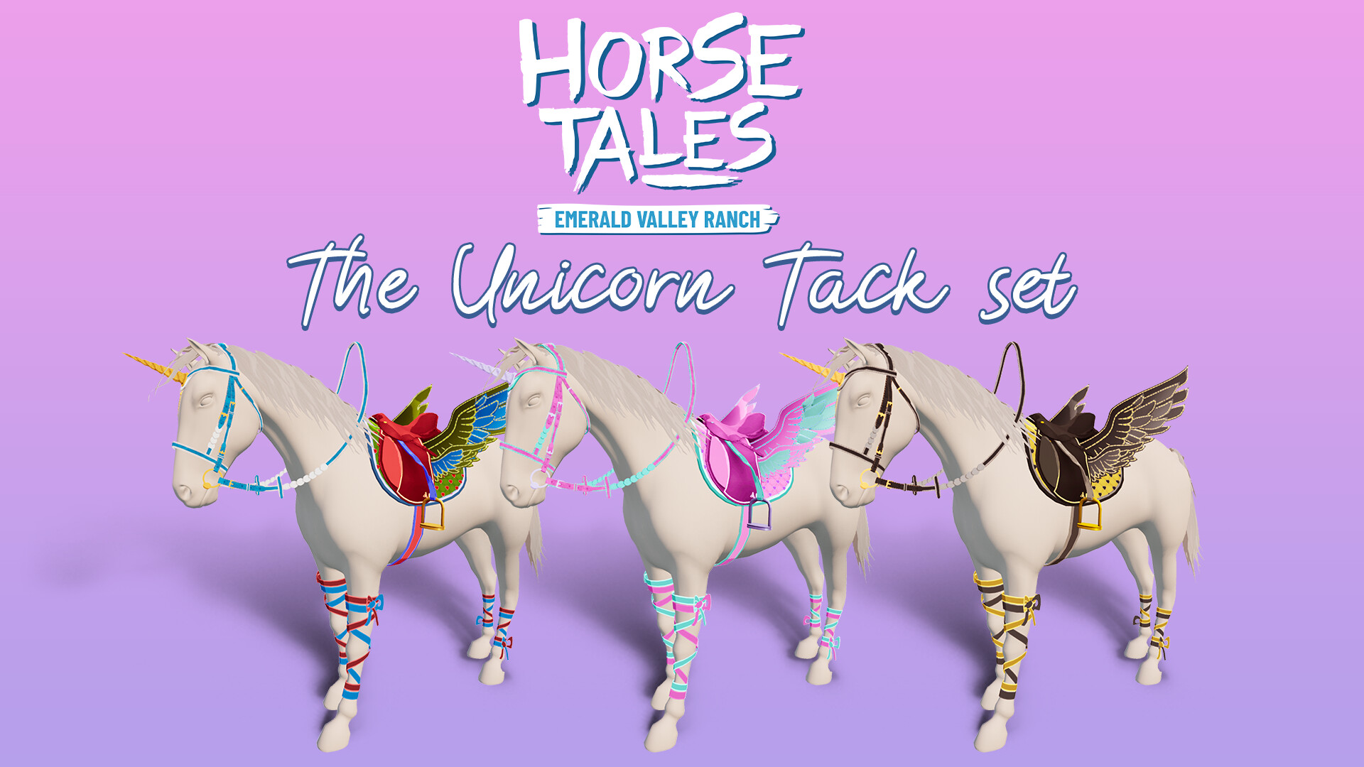 Horse Tales: Emerald Valley Ranch – Unicorn Tack Set
