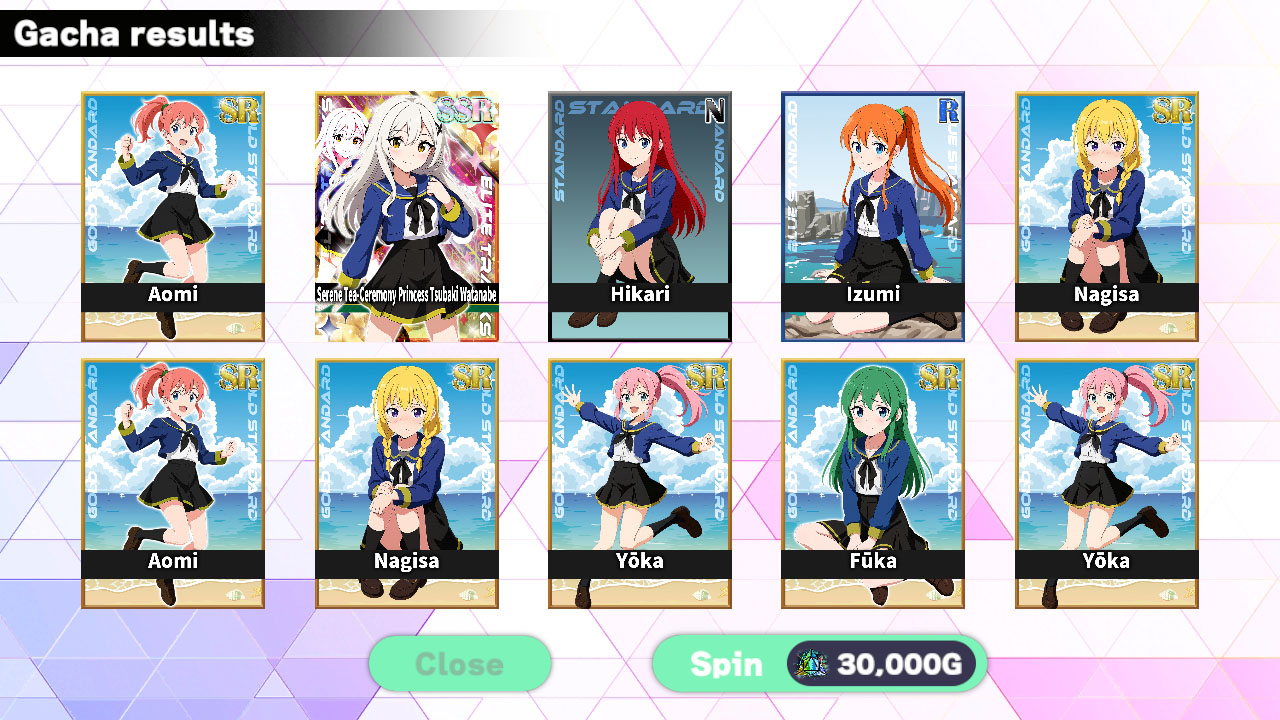 Schoolgirl Card Pull Simulator