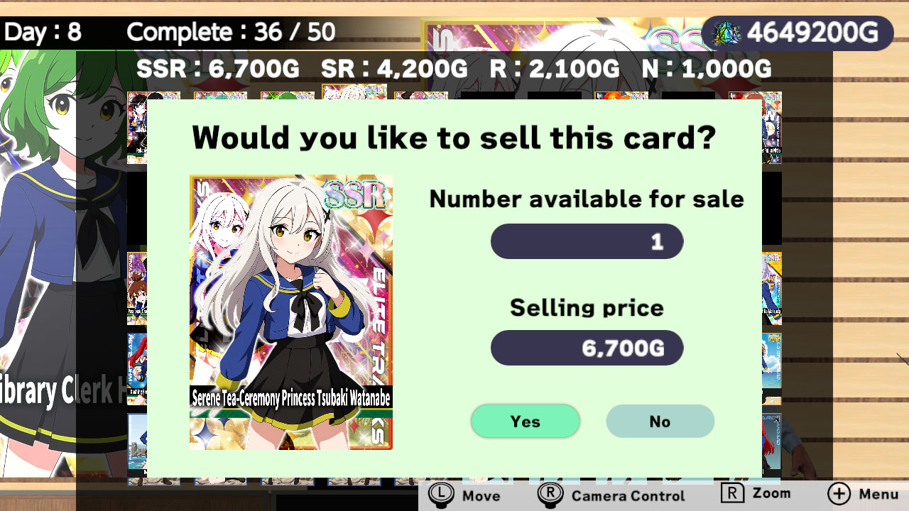 Schoolgirl Card Pull Simulator