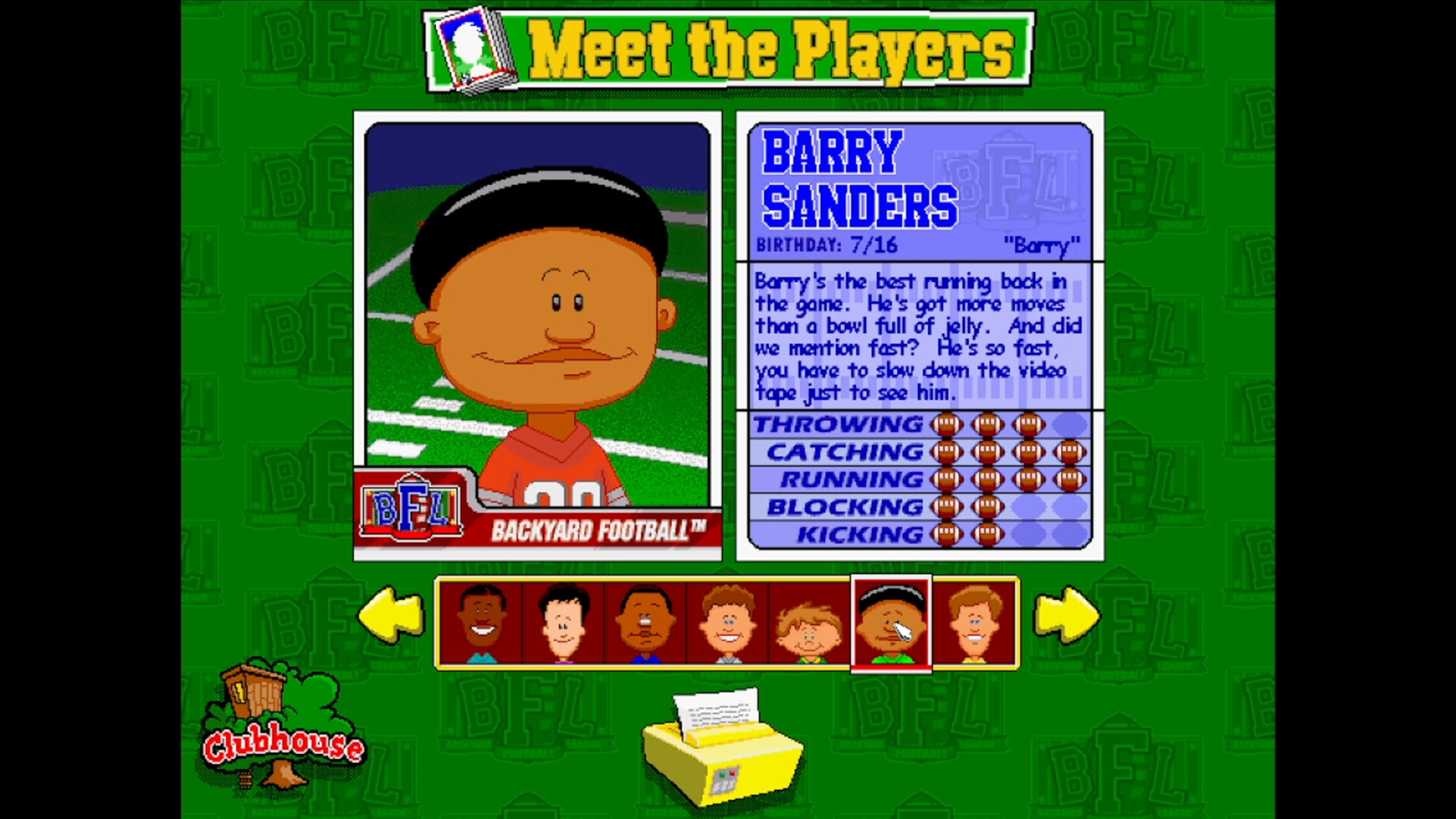 Backyard Football ’99