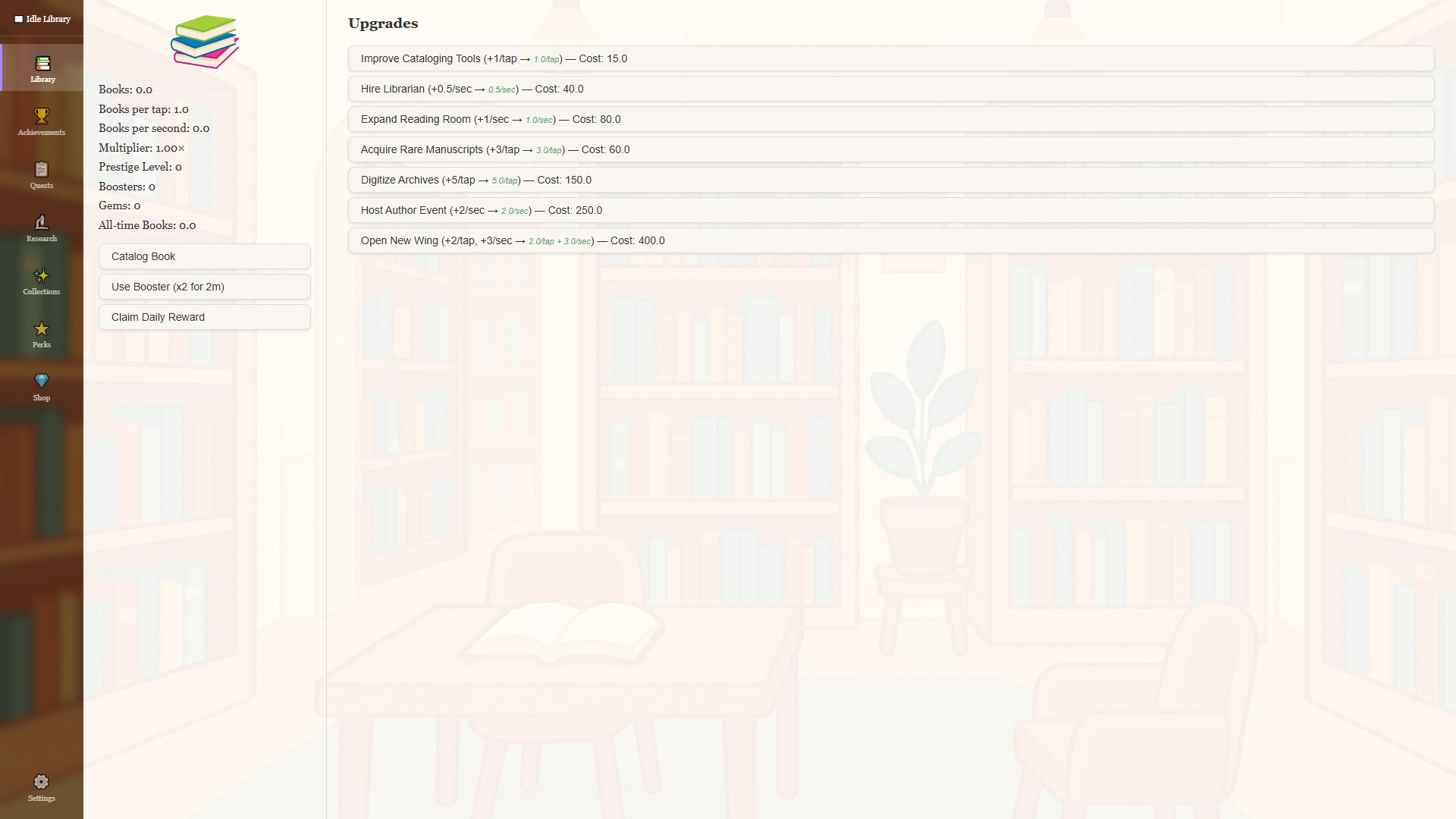 Idle Library