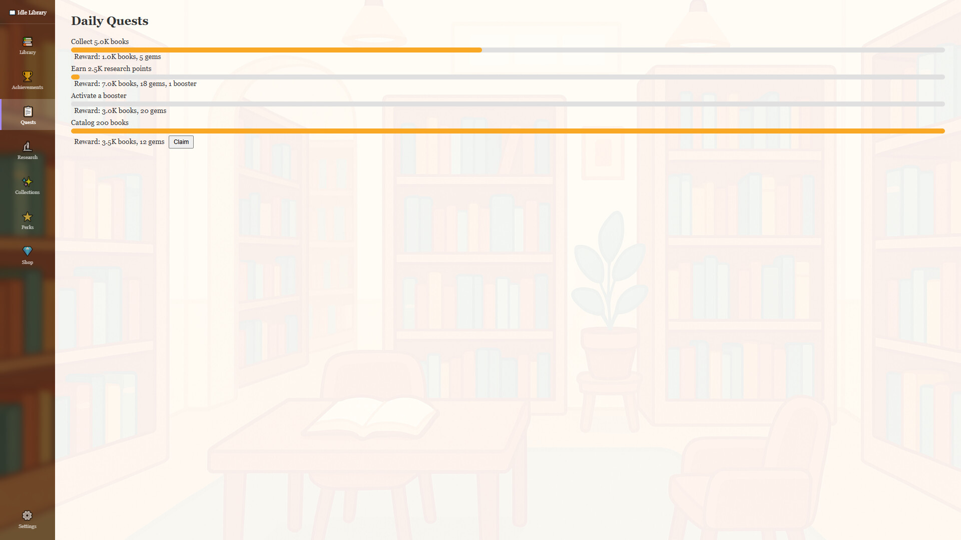 Idle Library