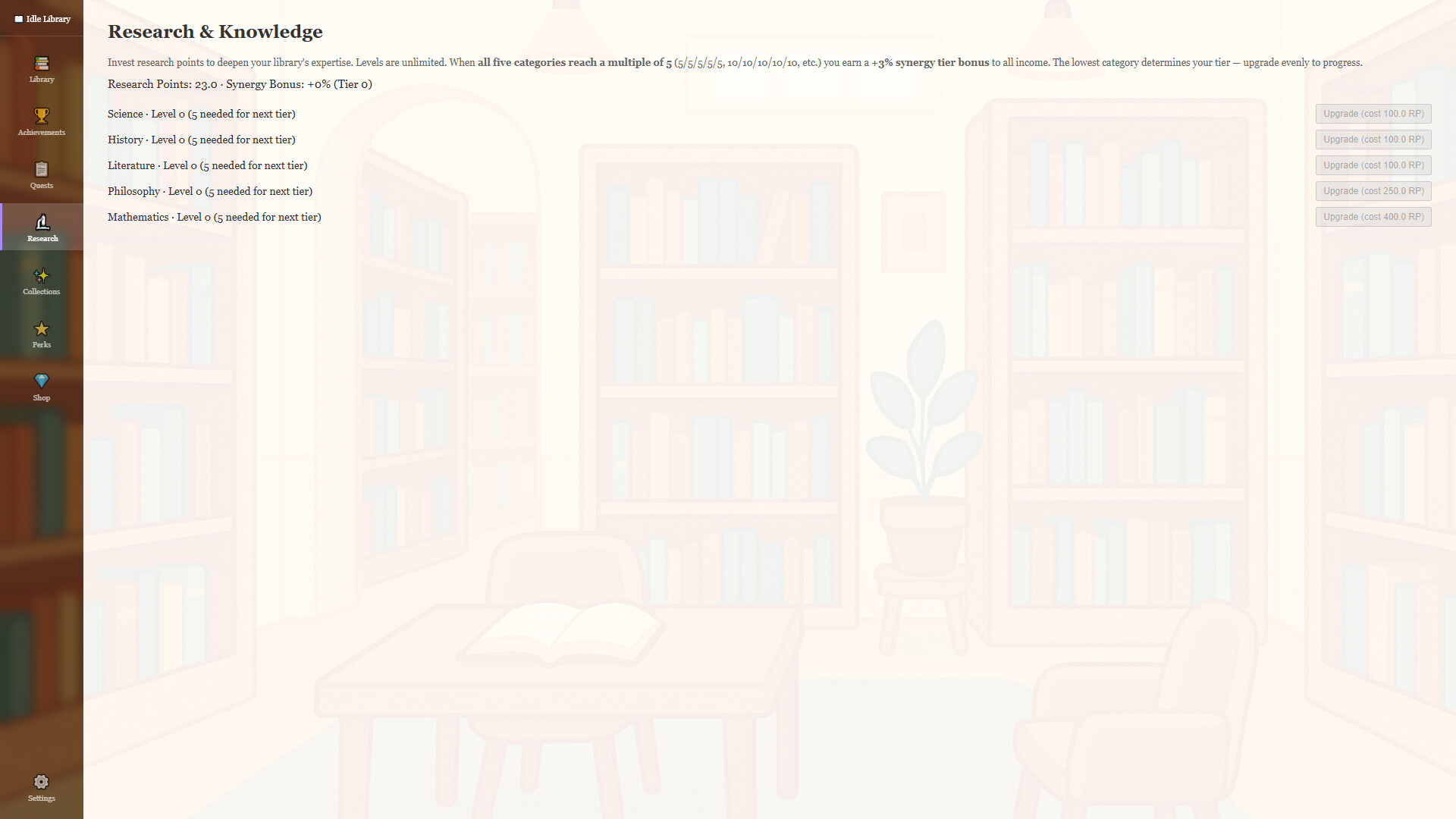 Idle Library
