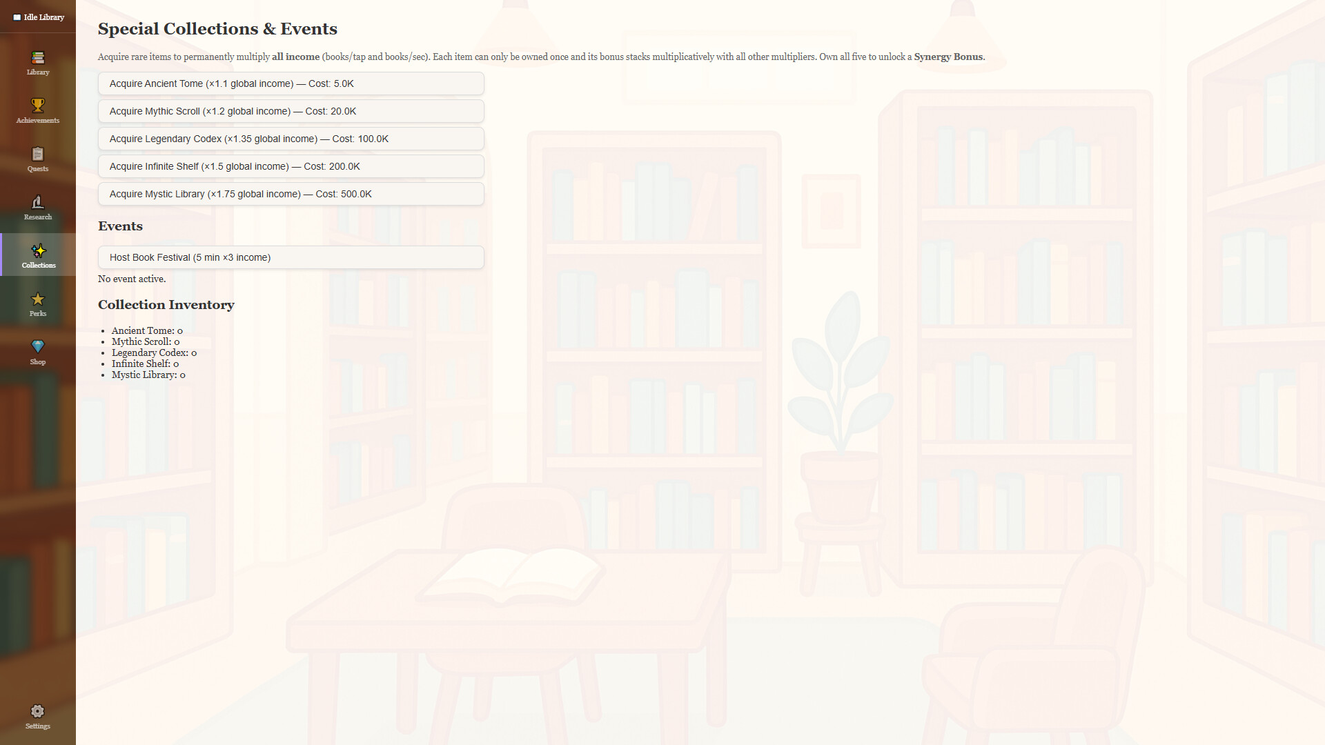 Idle Library