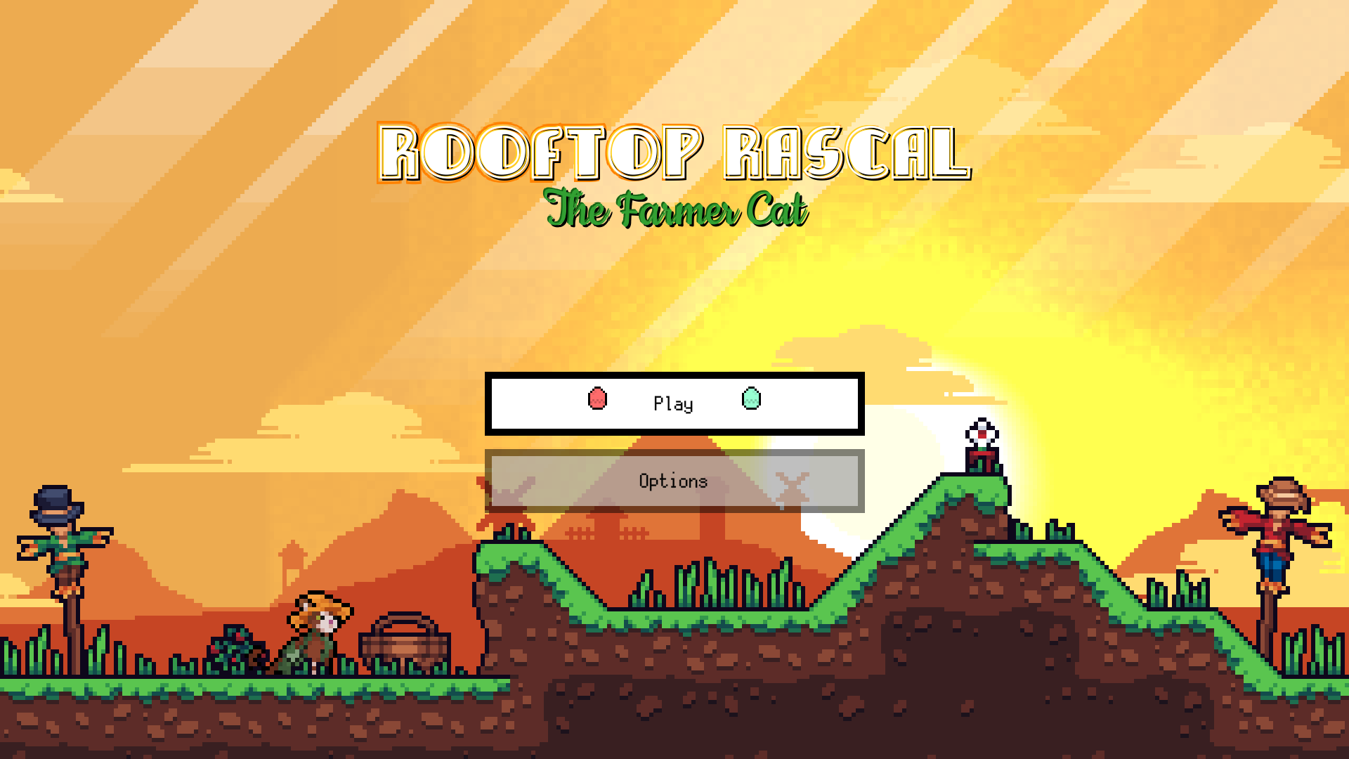 Rooftop Rascal: The Farmer Cat