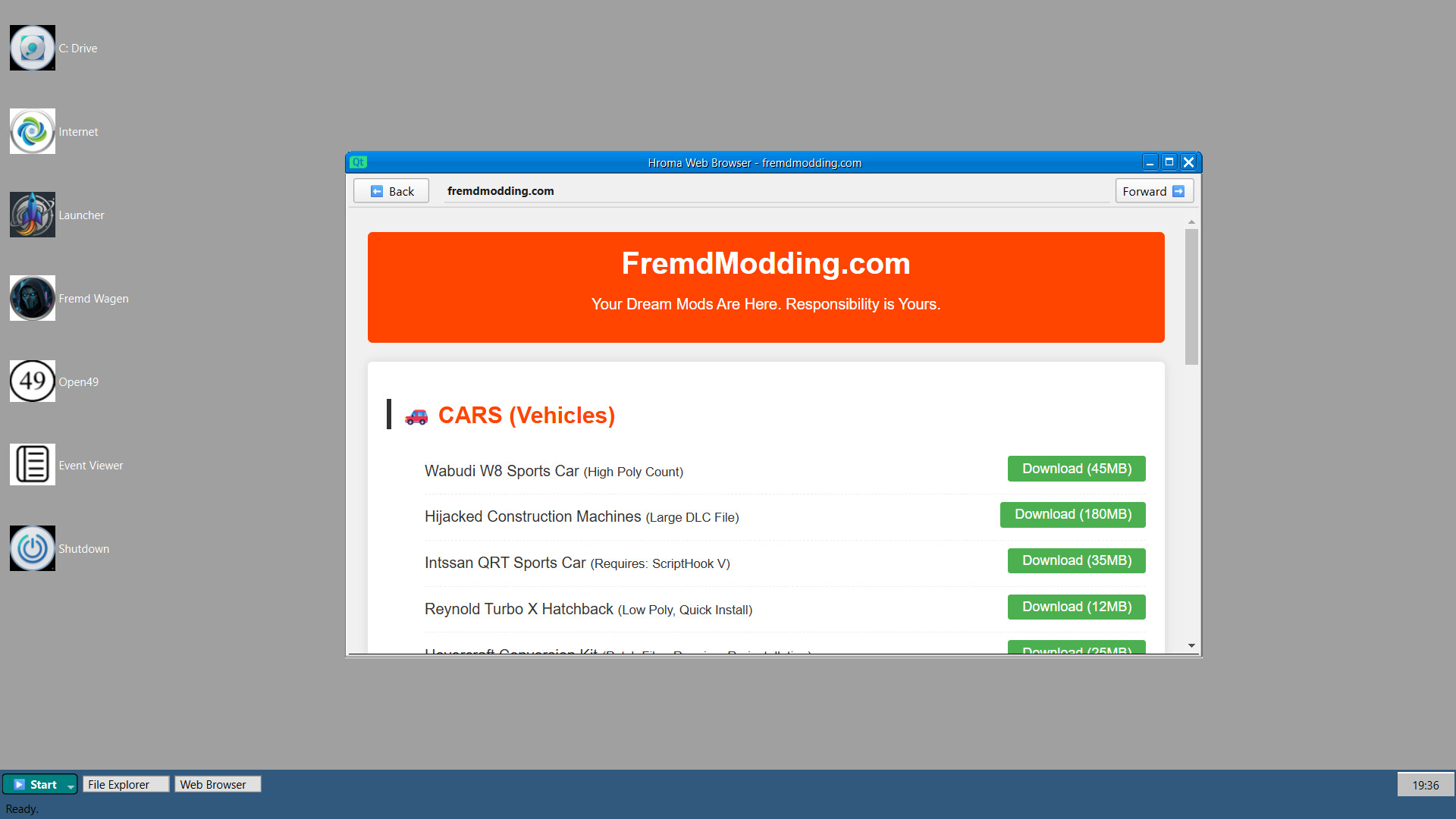 Fremd Wagen: Mod Chaos