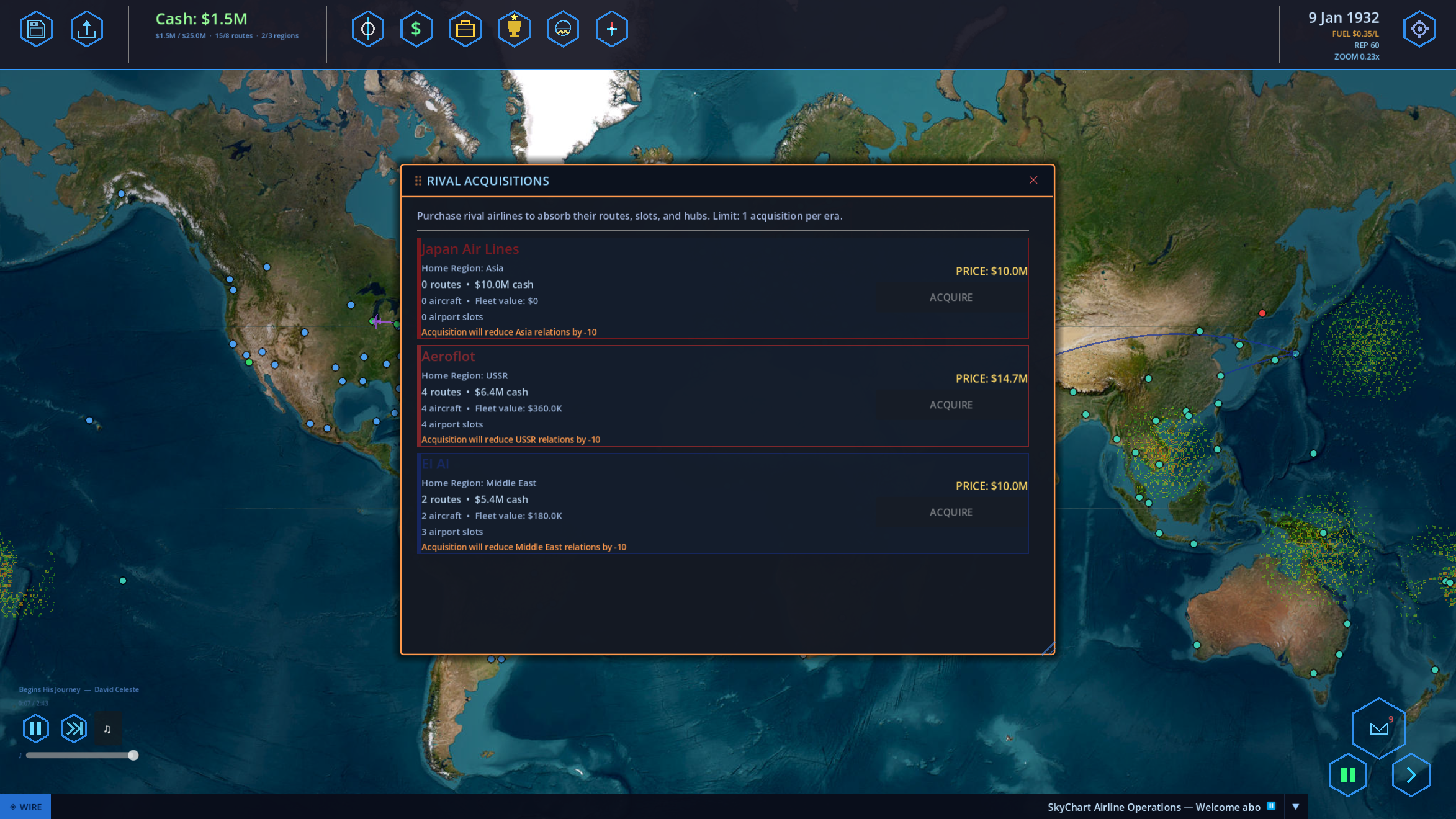 SkyChart: Airline Executive