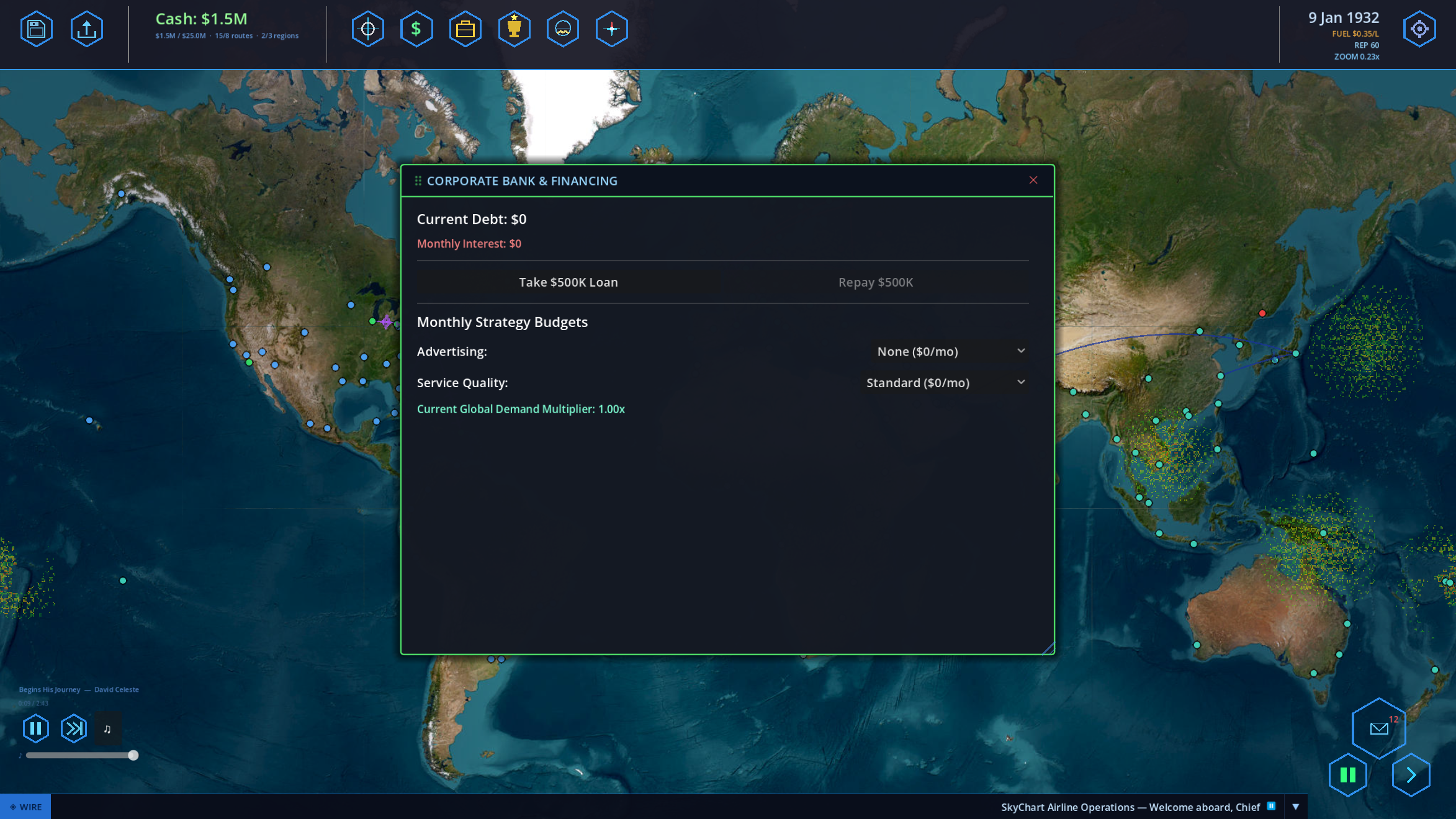 SkyChart: Airline Executive