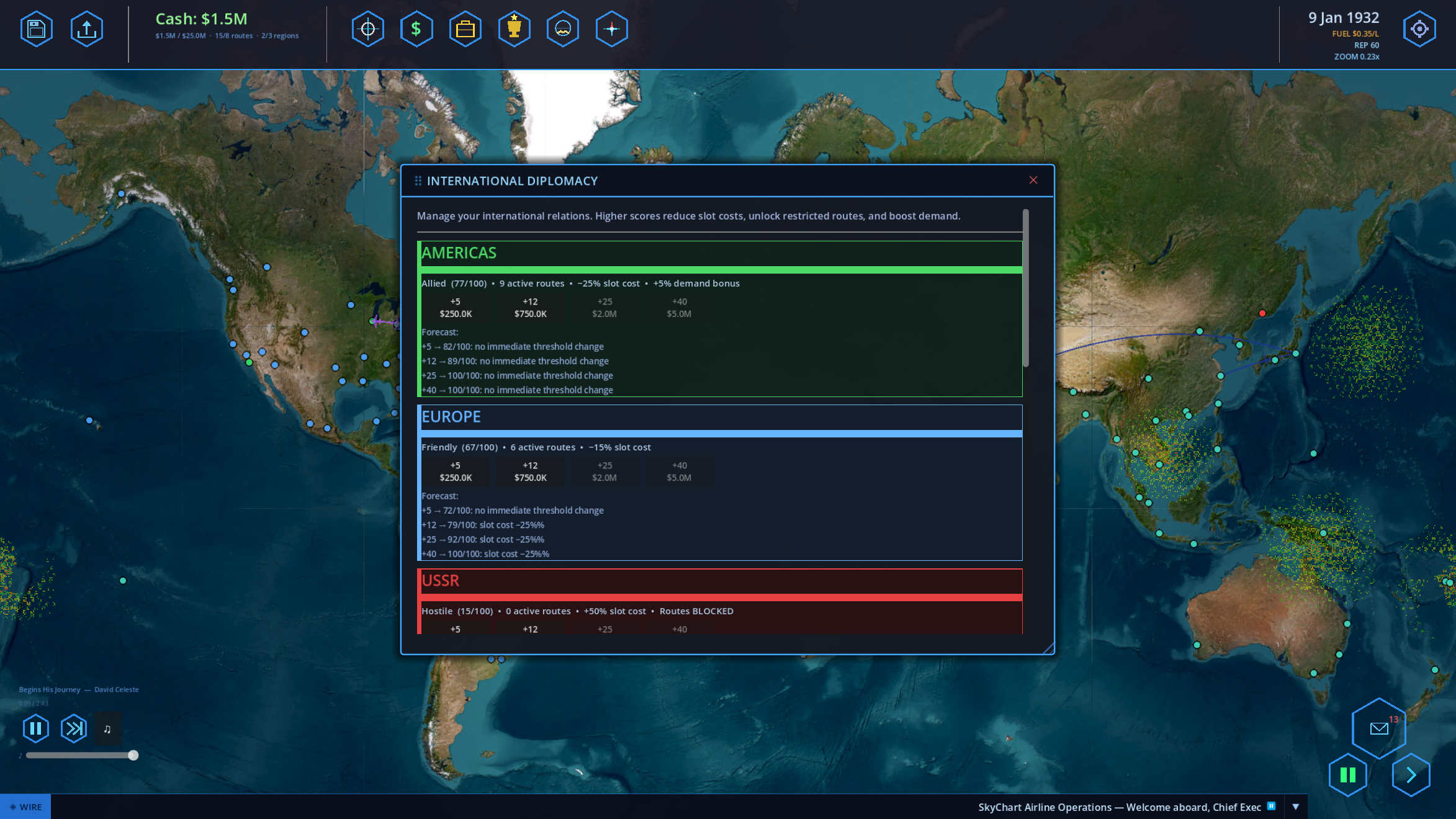 SkyChart: Airline Executive