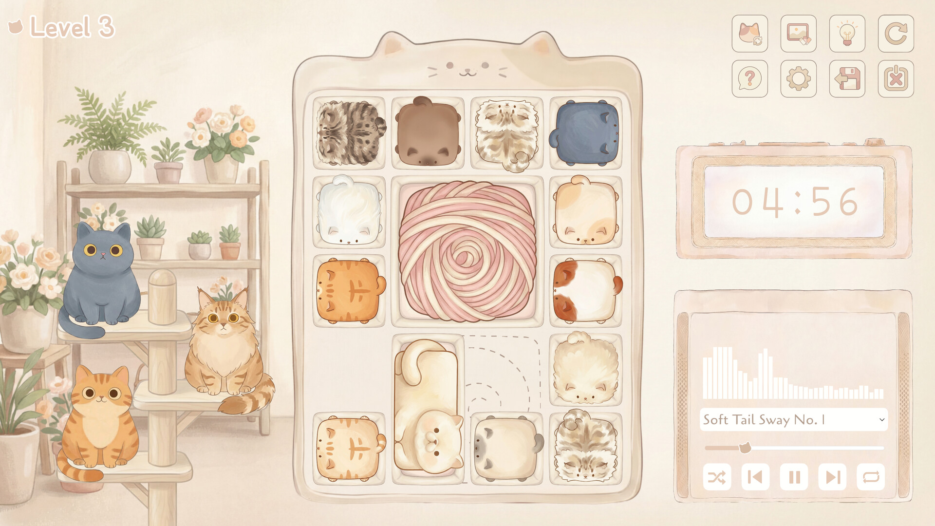 Cat Block: Sliding Puzzle