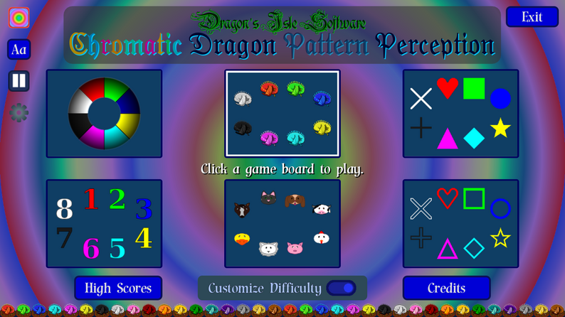 Chromatic Dragon Pattern Perception