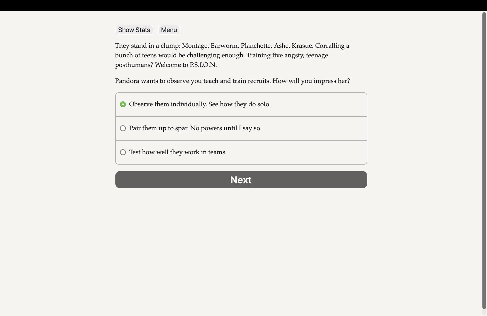 Posthuman: Guardians vs Psion