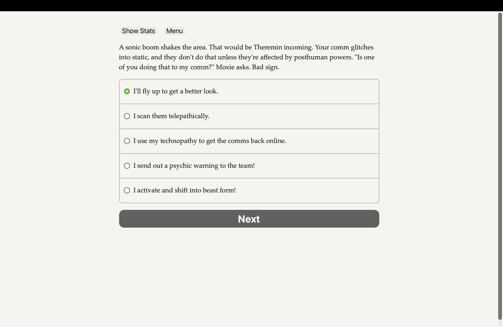 Posthuman: Guardians vs Psion