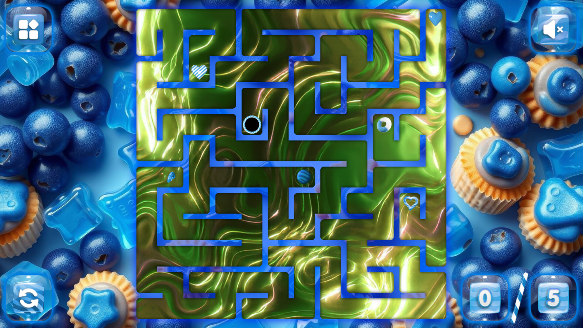 Sweetie Candy Maze: Blueberry