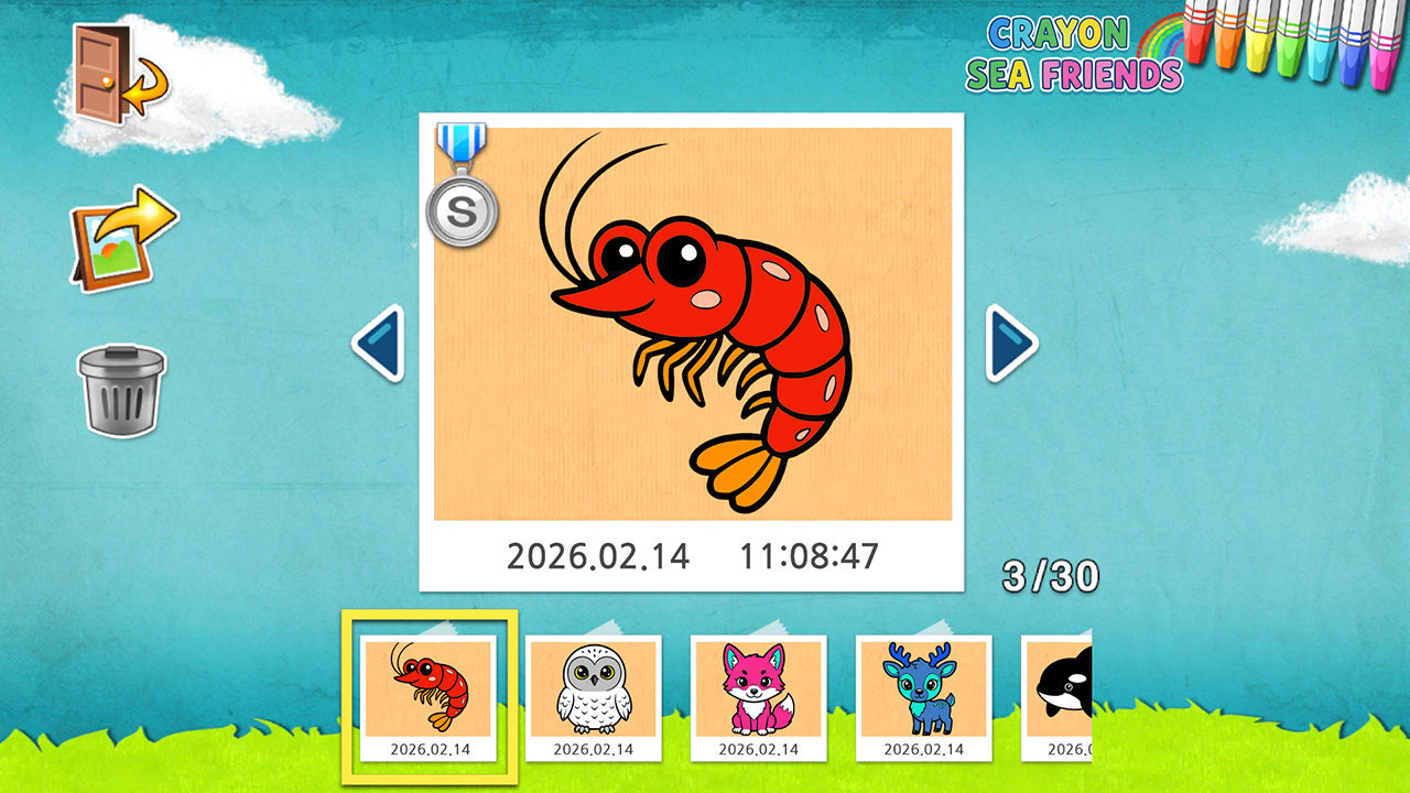 Crayon Sea Friends