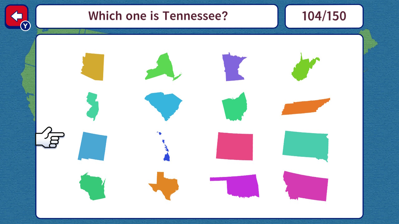Geo Brain Boost! 50 U.S. States Silhouette Quiz