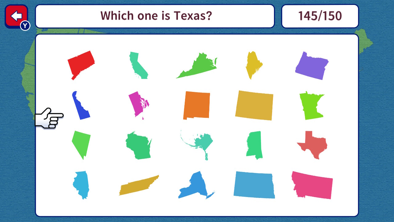 Geo Brain Boost! 50 U.S. States Silhouette Quiz