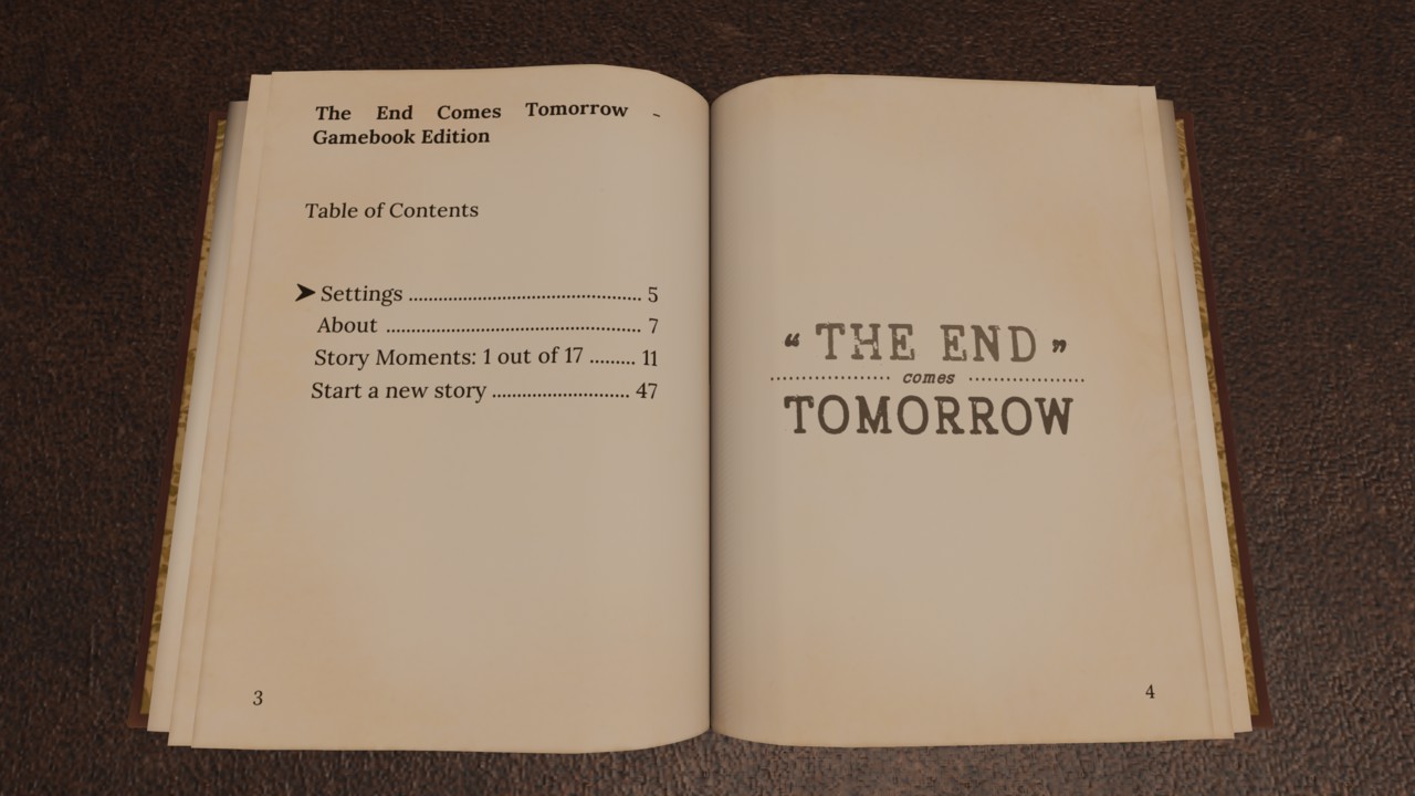 The End Comes Tomorrow: Gamebook Edition
